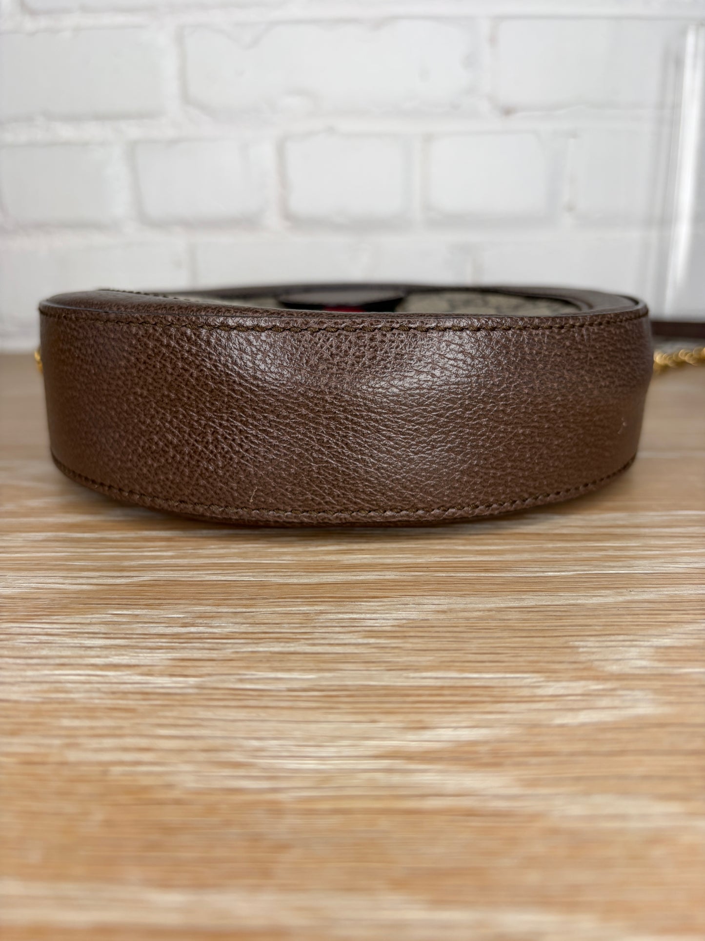 Gucci Supreme GG Ophidia Round Mini Shoulder Bag