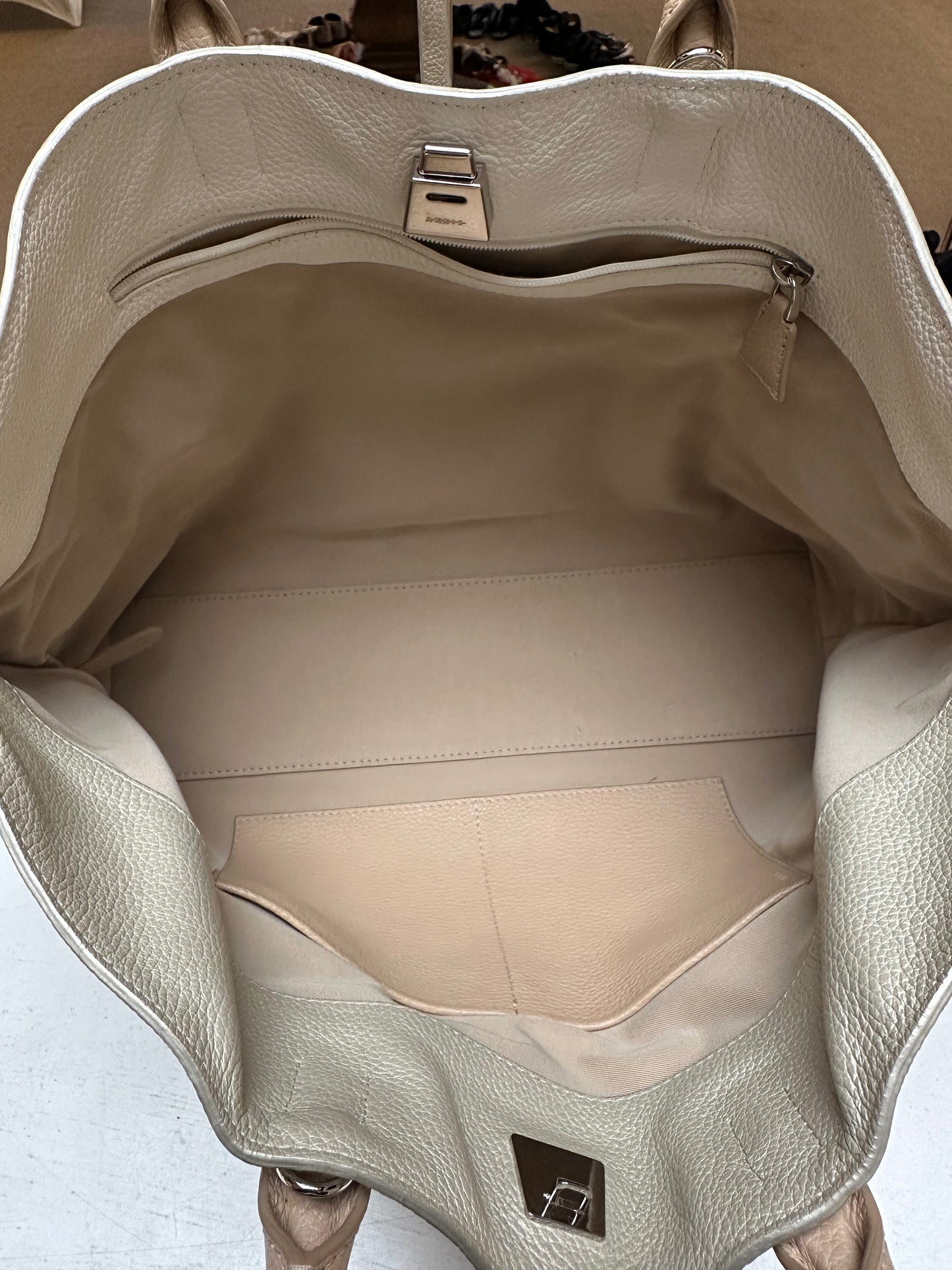 Akris Ai two-tone bag