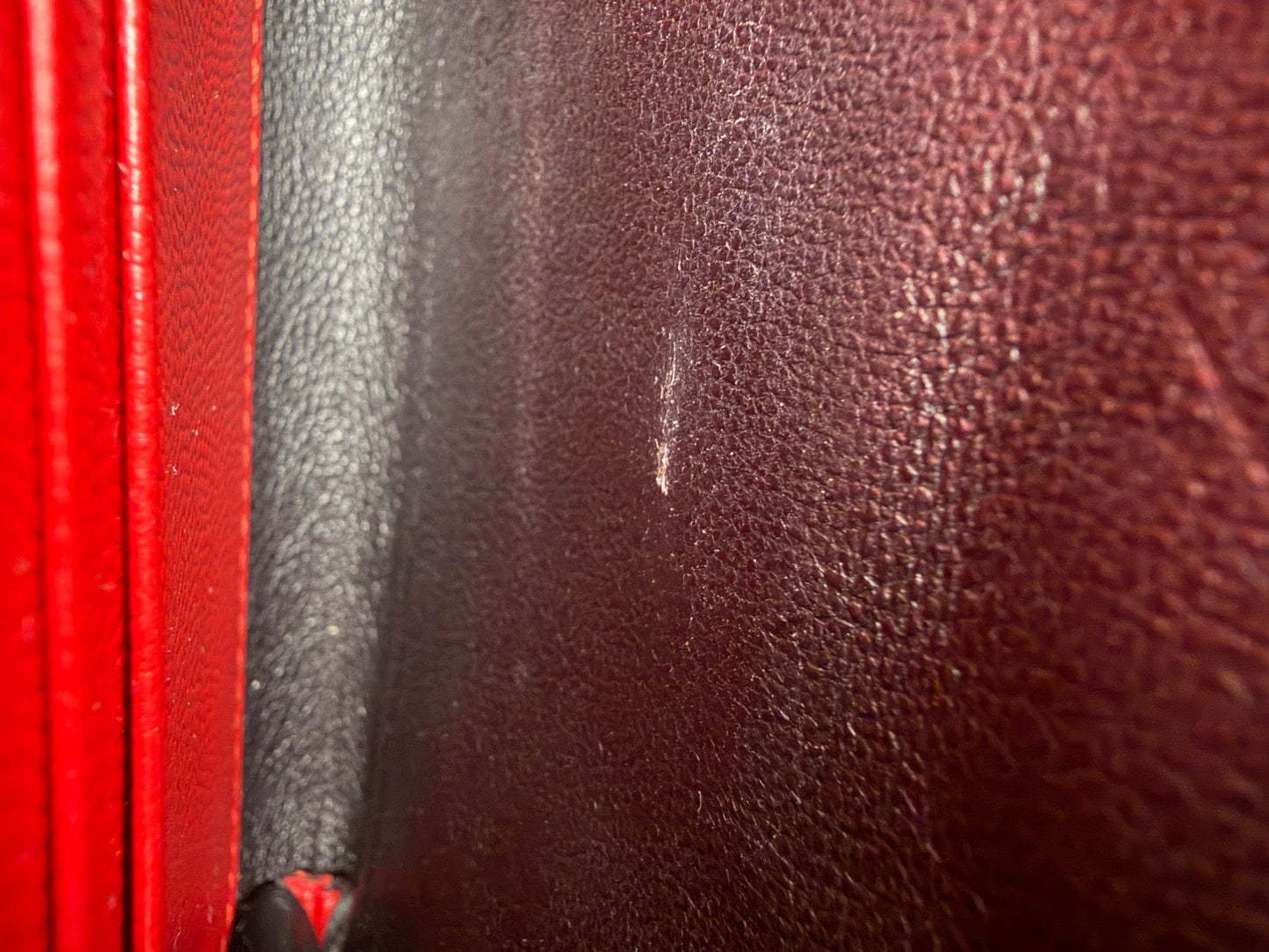 Saint Laurent Envelope Wallet On Chain Red Medium