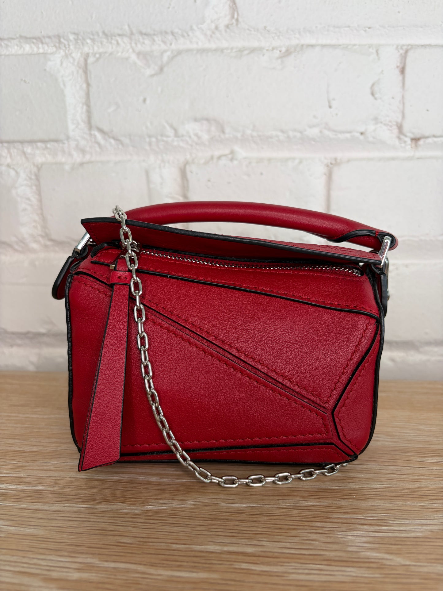 Loewe Nano Puzzle Bag Red