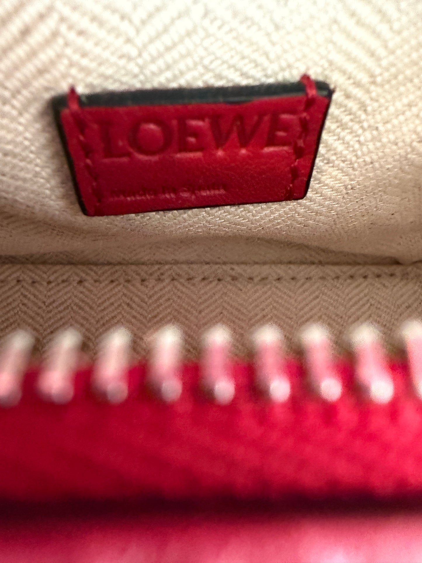 Loewe Nano Puzzle Bag Red