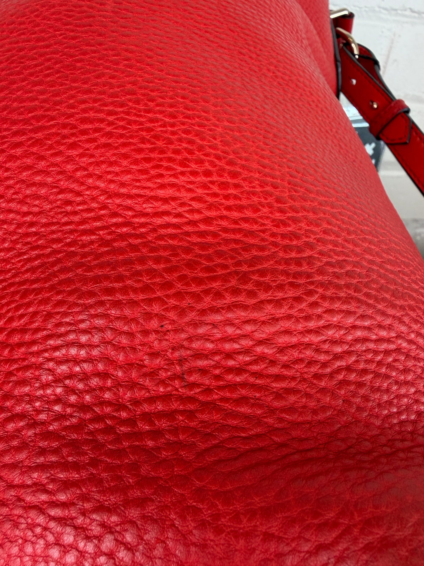 Burberry Red Ashby Bucket Bag