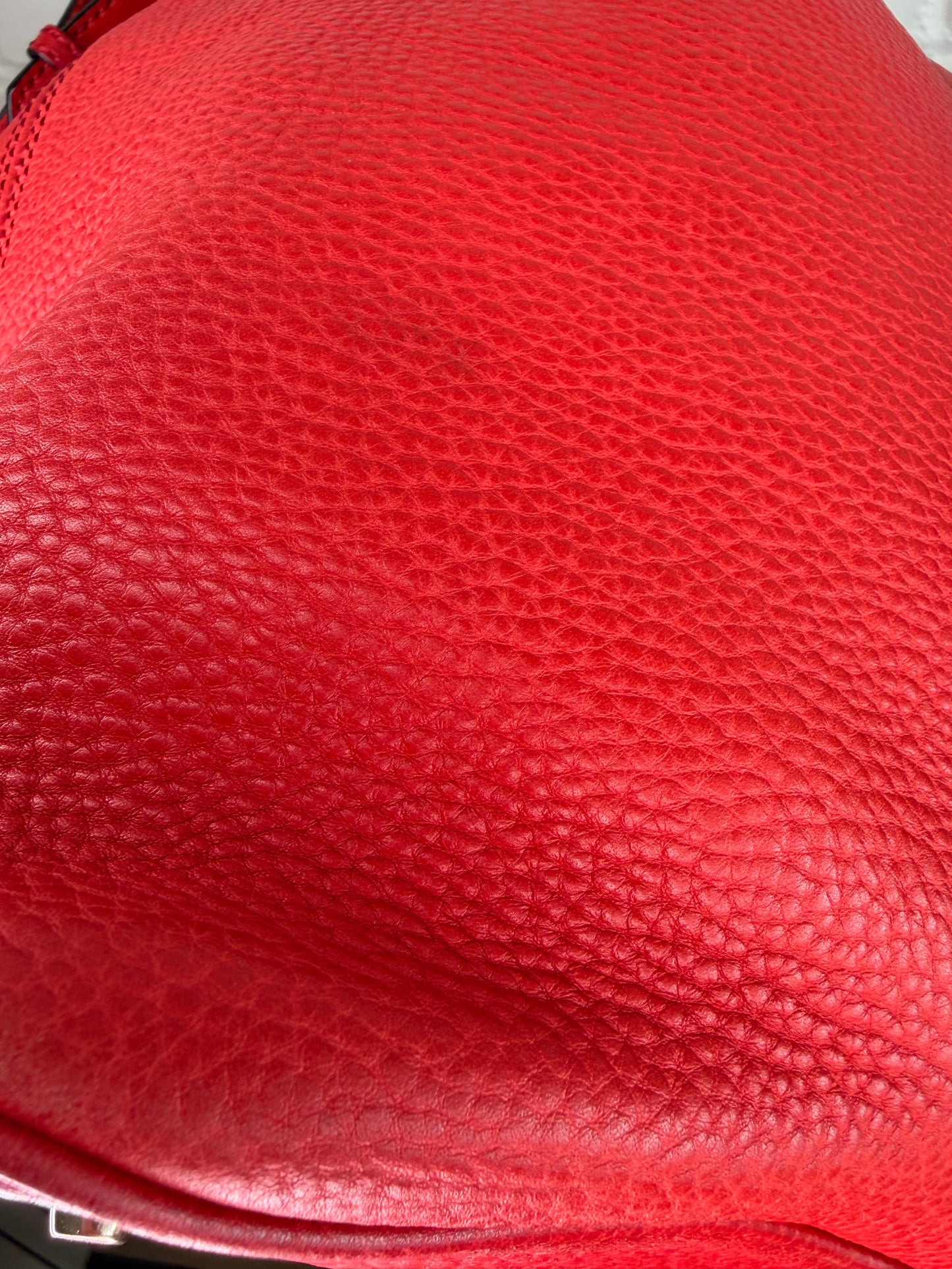 Burberry Red Ashby Bucket Bag