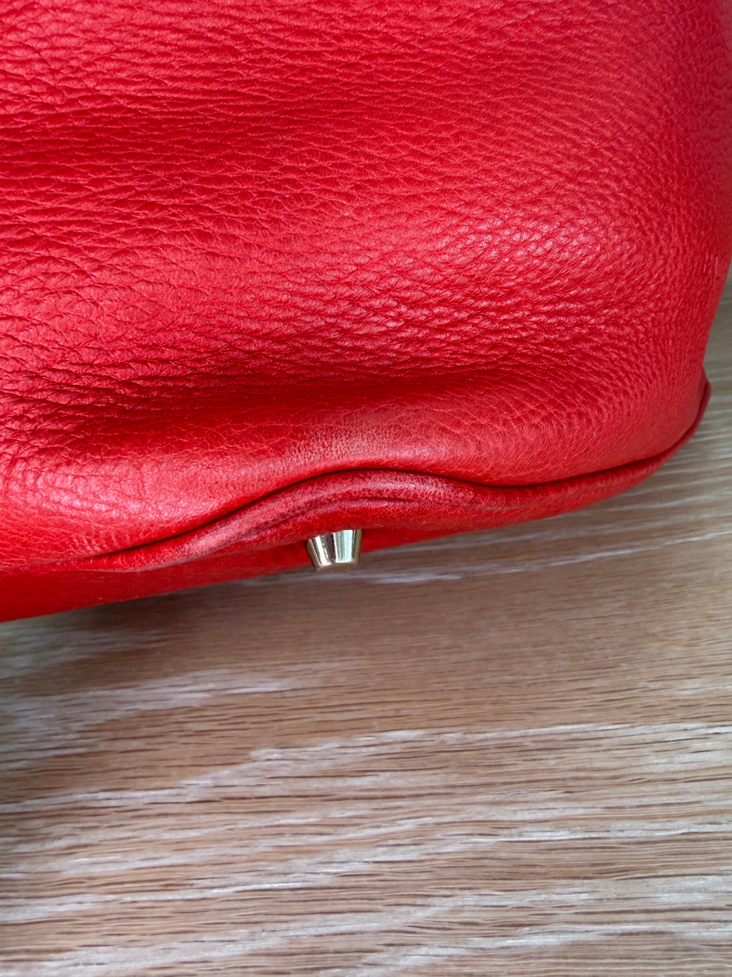 Burberry Red Ashby Bucket Bag