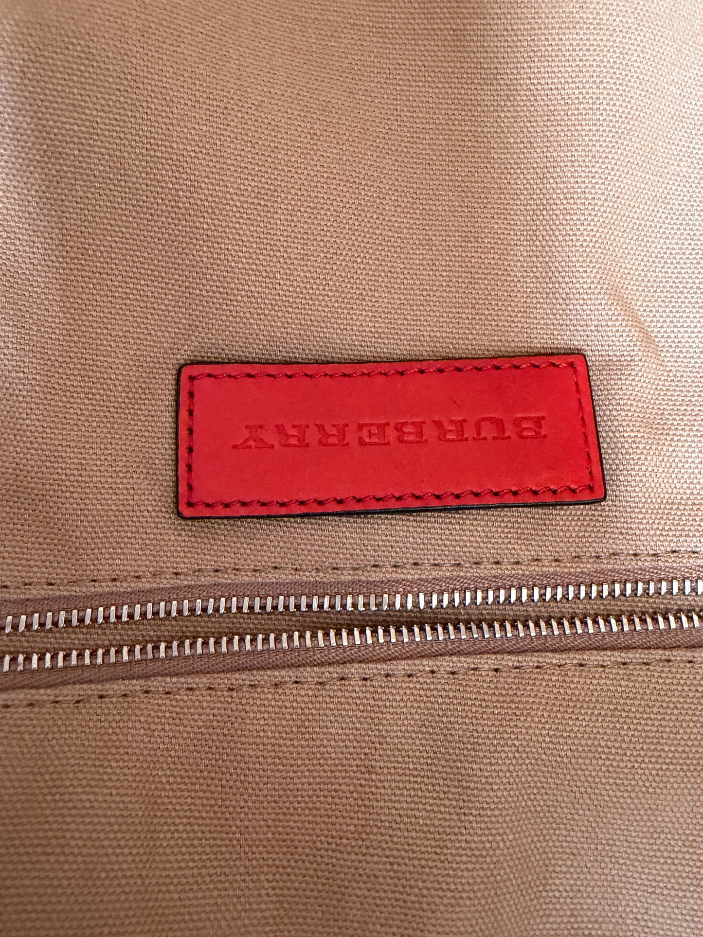 Burberry Red Ashby Bucket Bag