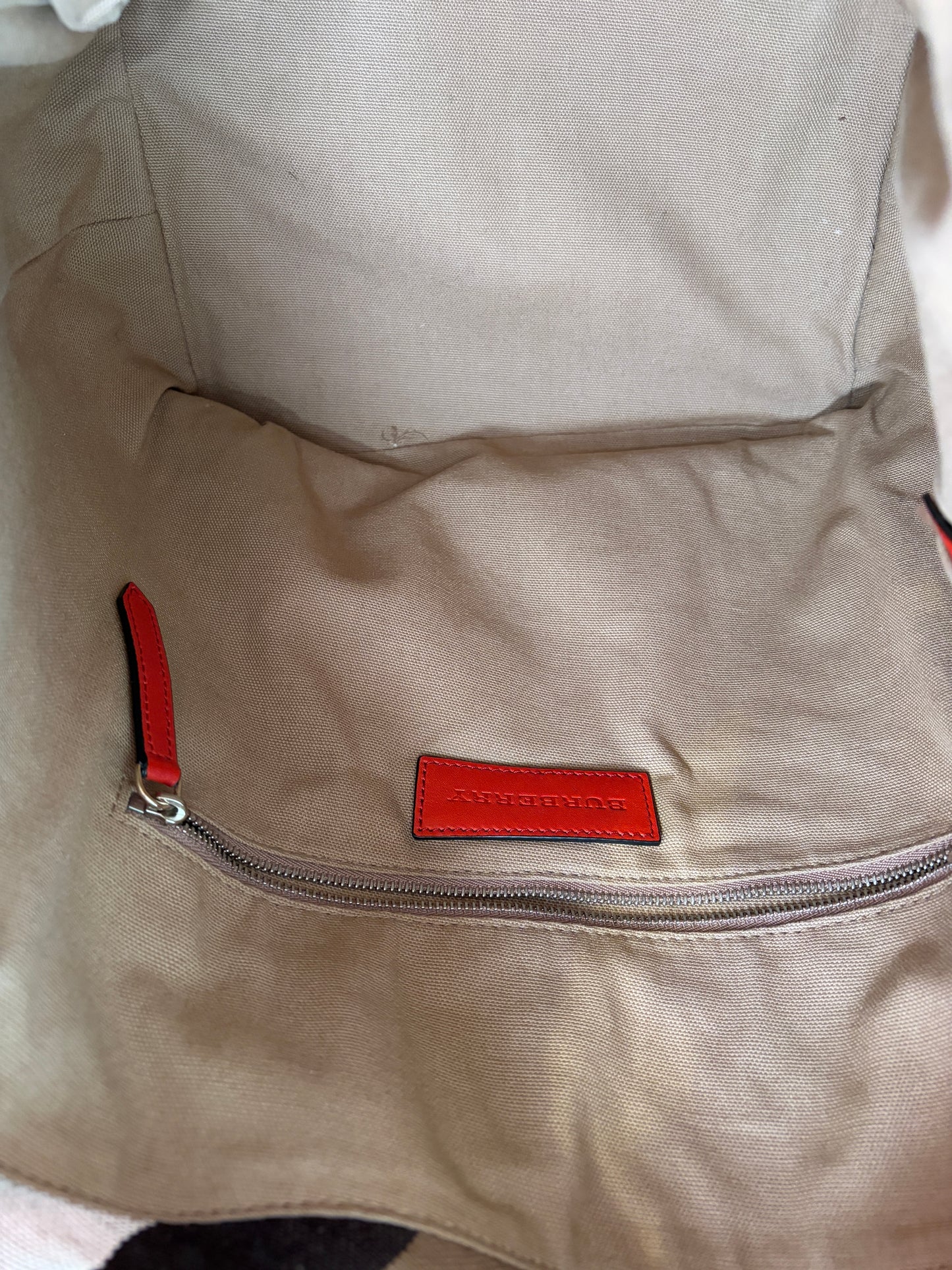 Burberry Red Ashby Bucket Bag