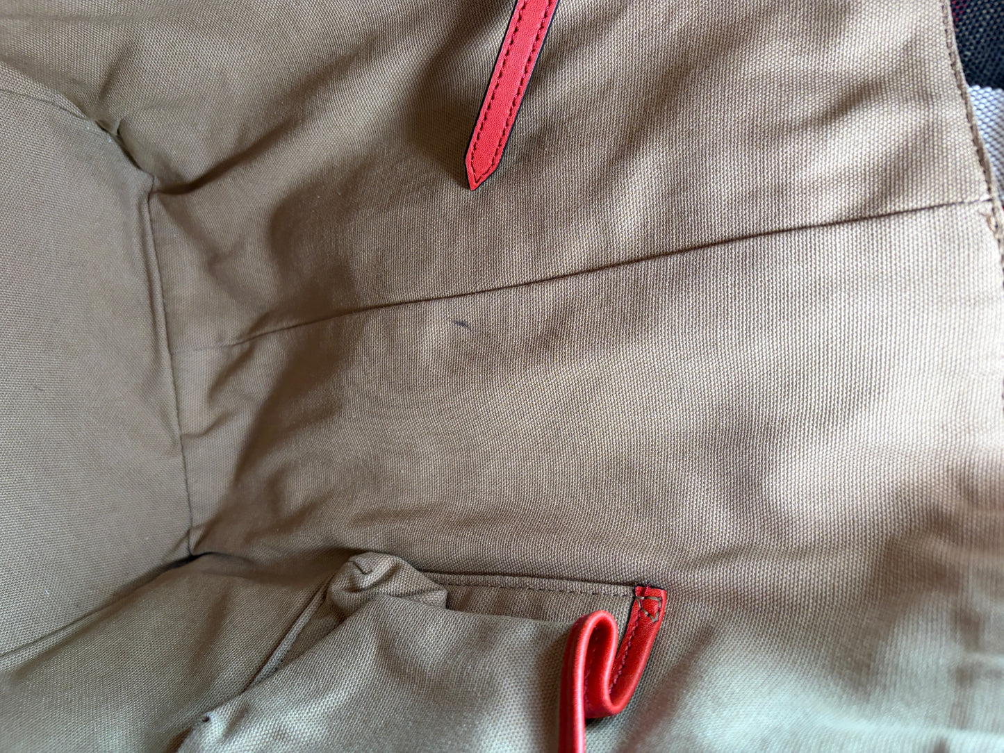 Burberry Red Ashby Bucket Bag