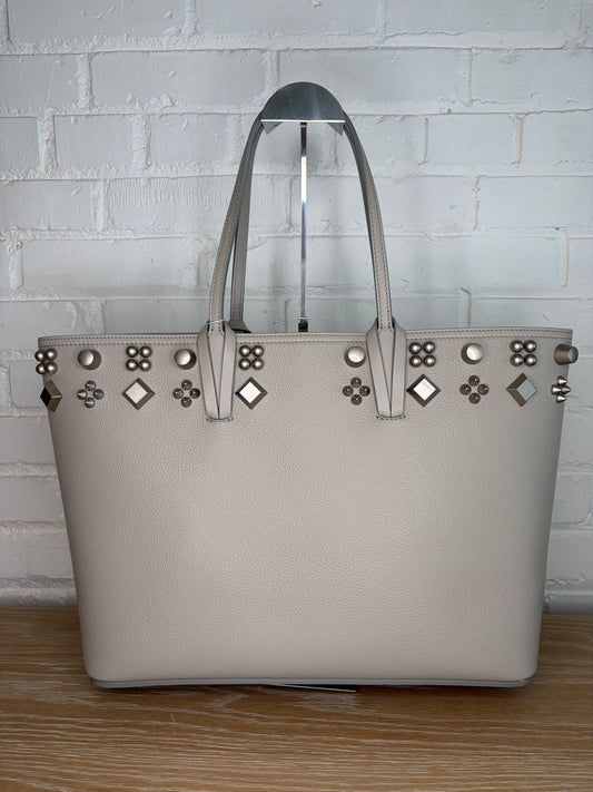 Christian Louboutin Cabata Small Rote Bag Light Gray