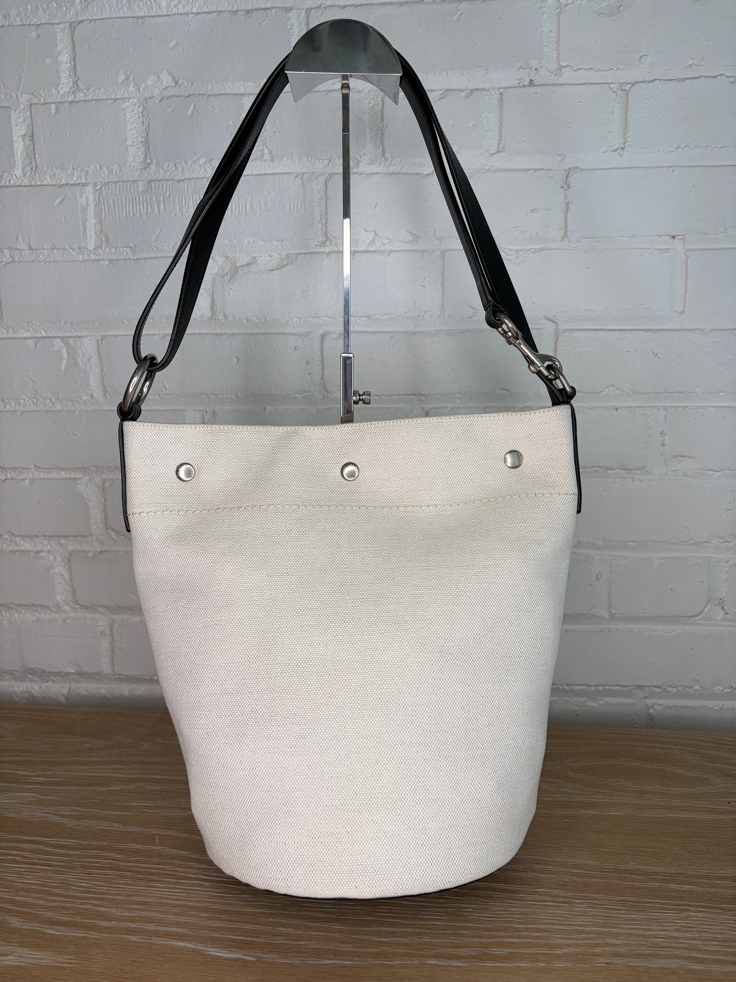 Saint Laurent Canvas Rive Gauche Bucket Bag