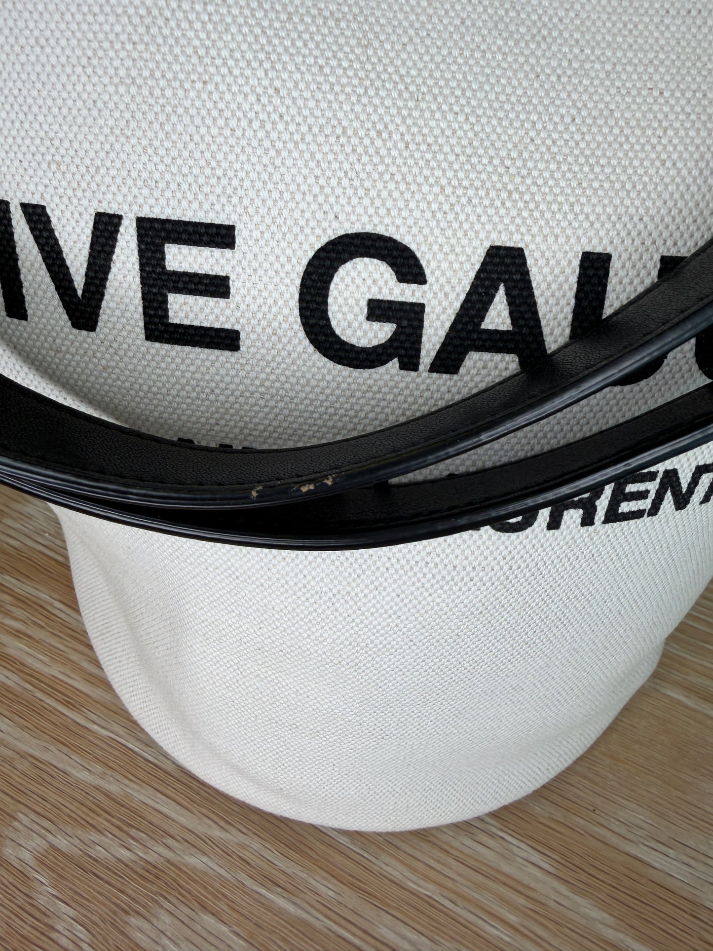 Saint Laurent Canvas Rive Gauche Bucket Bag