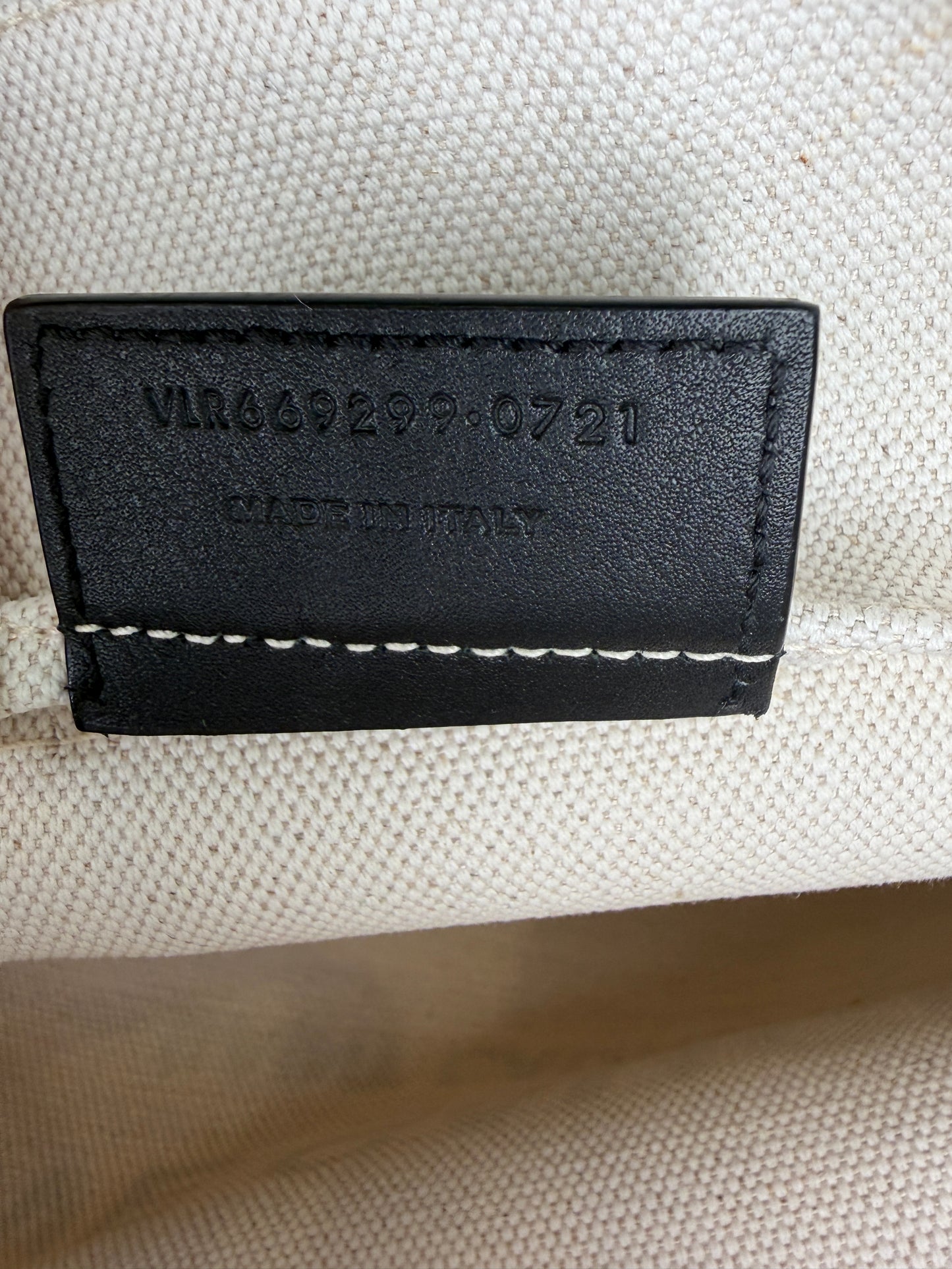Saint Laurent Canvas Rive Gauche Bucket Bag