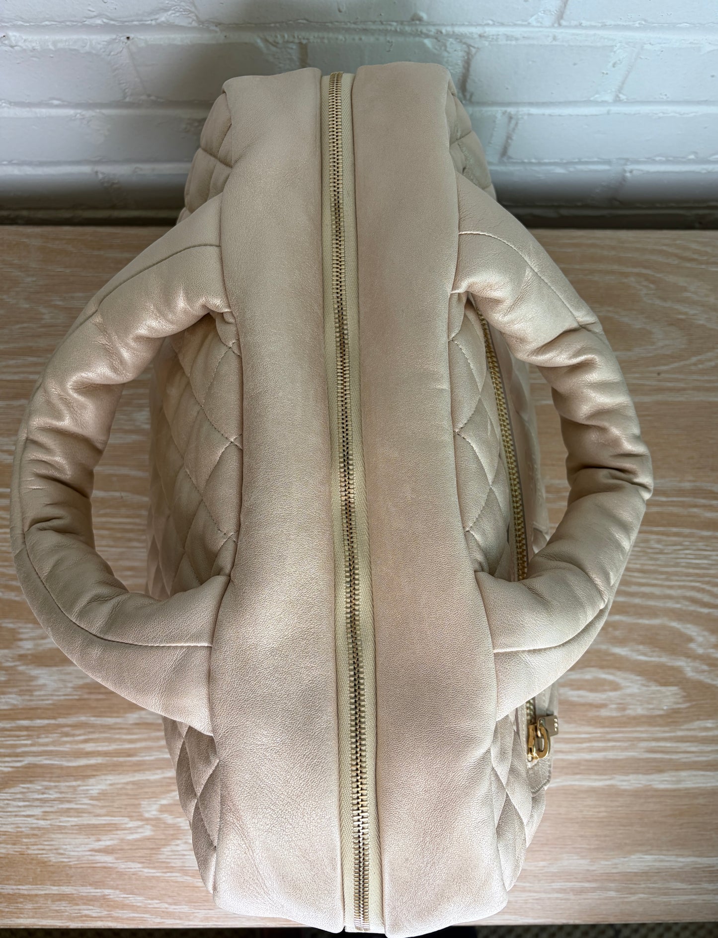 Chanel Coco Cocoon Bowler Bag Lambskin Gold