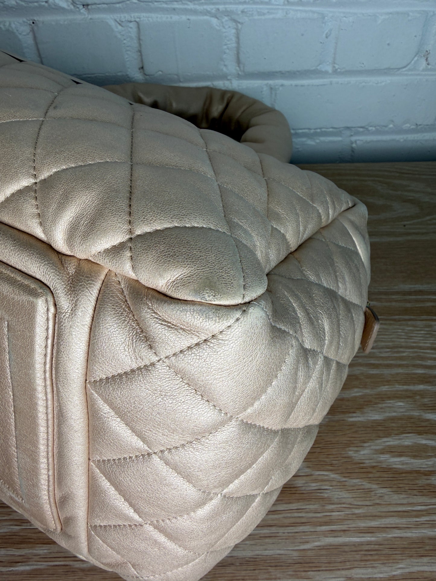 Chanel Coco Cocoon Bowler Bag Lambskin Gold