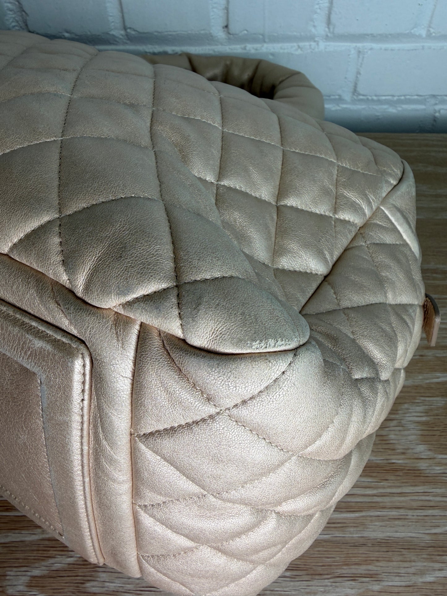 Chanel Coco Cocoon Bowler Bag Lambskin Gold