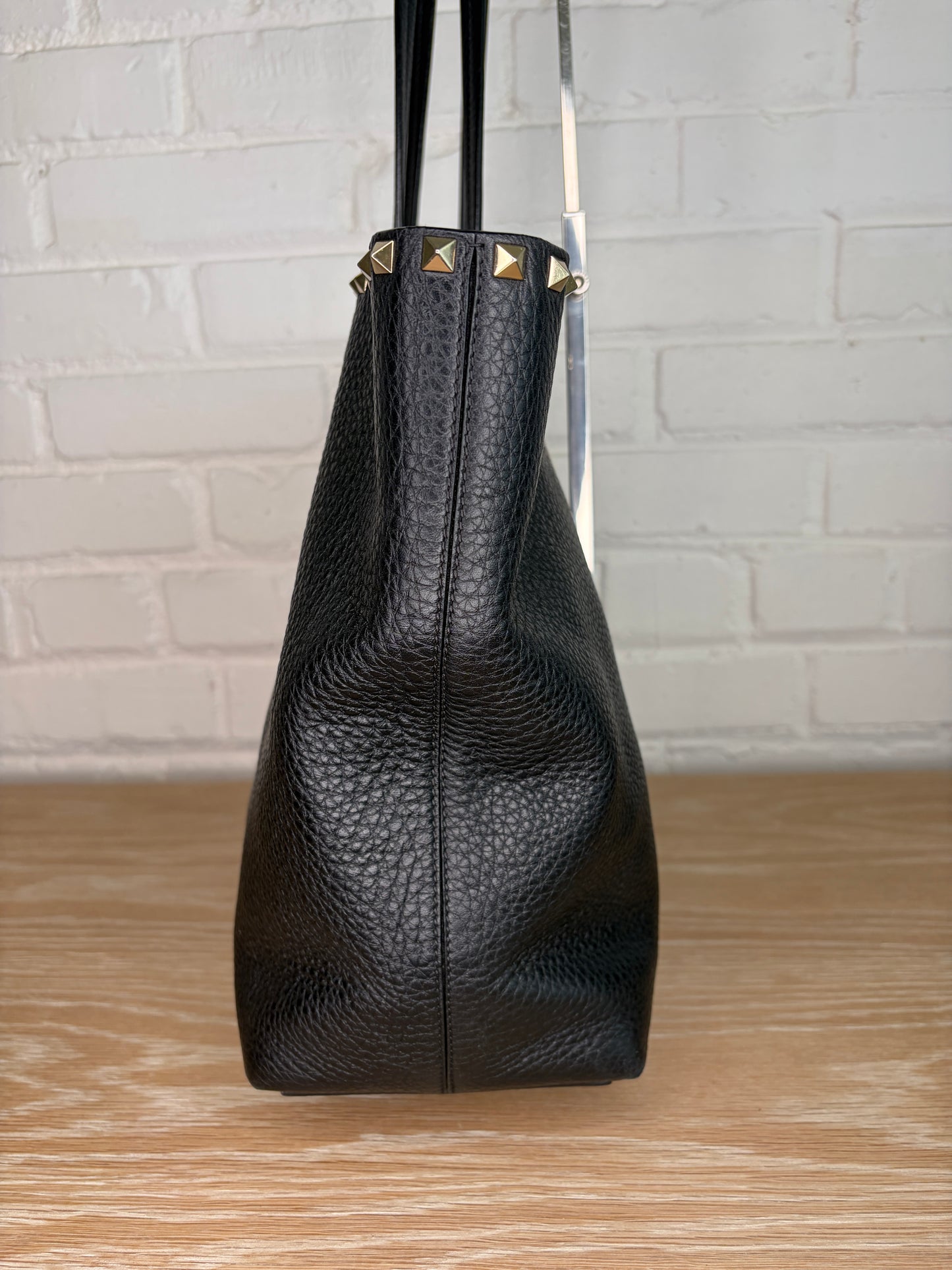 Valentino Garavani Rockstud Black Tote Large