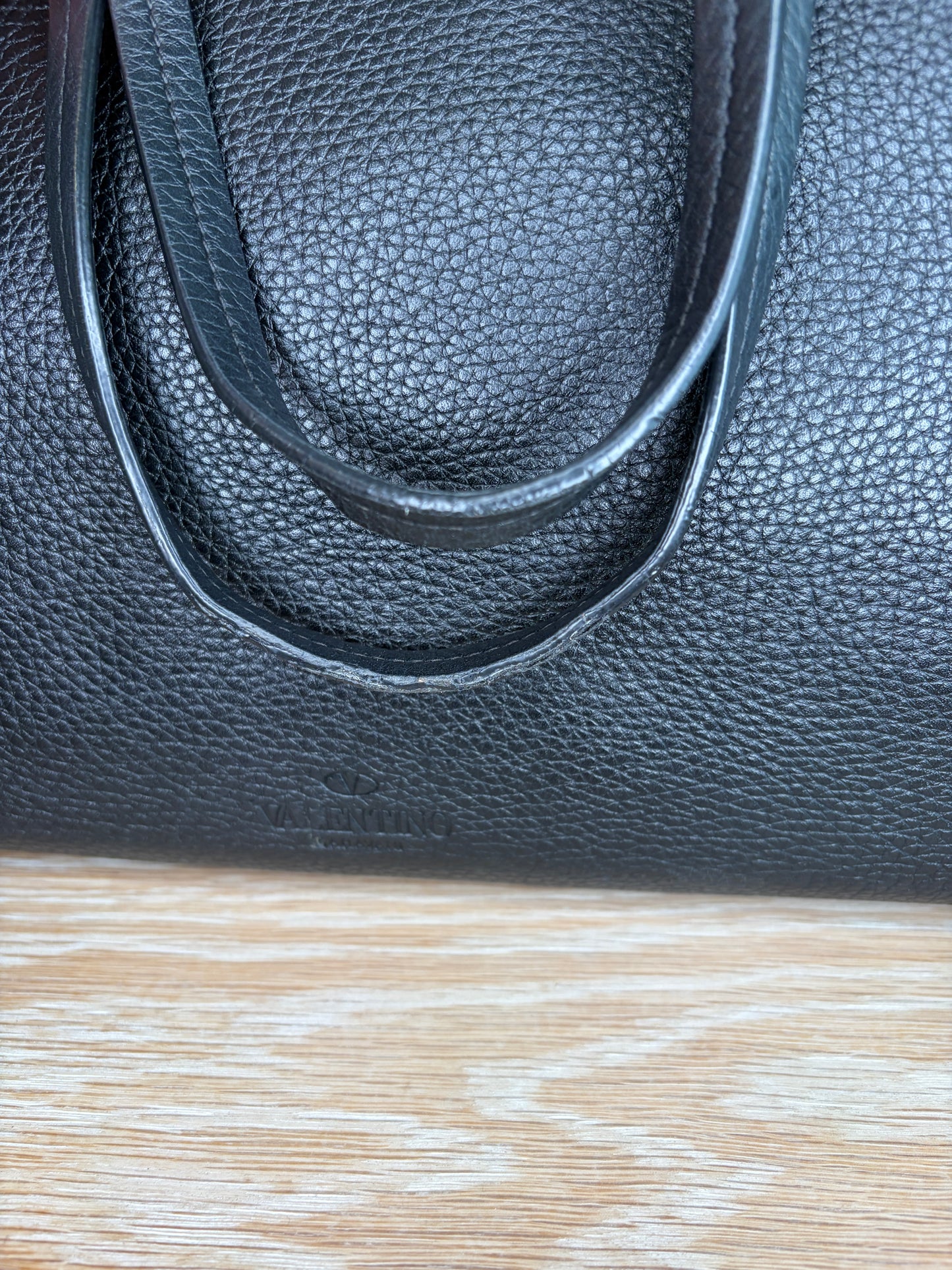 Valentino Garavani Rockstud Black Tote Large