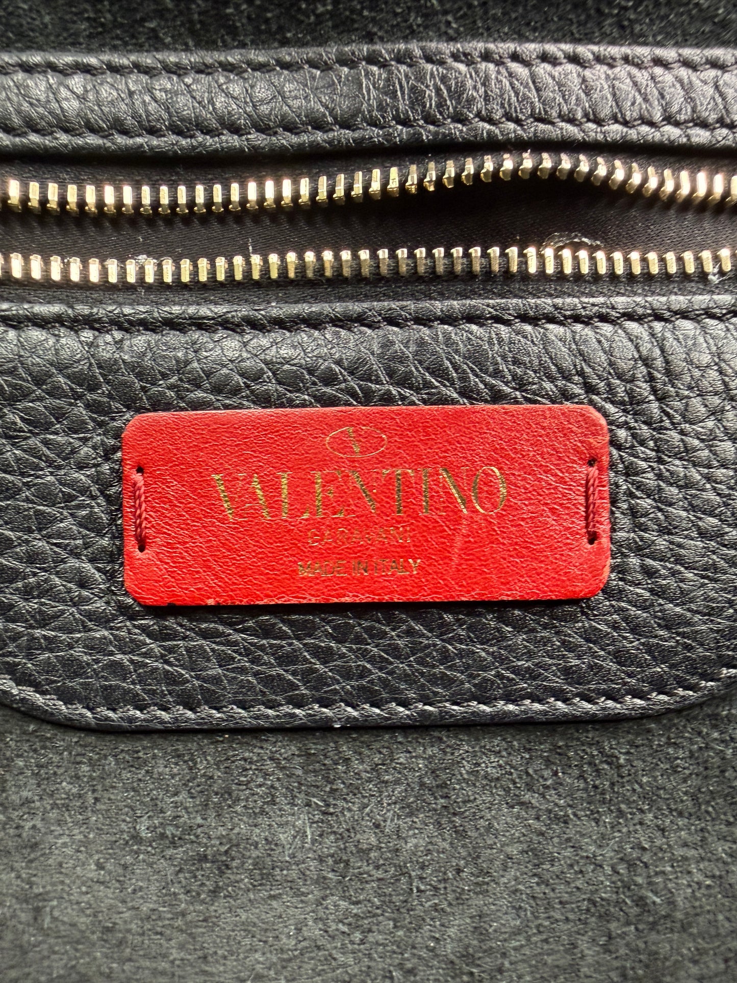 Valentino Garavani Rockstud Black Tote Large