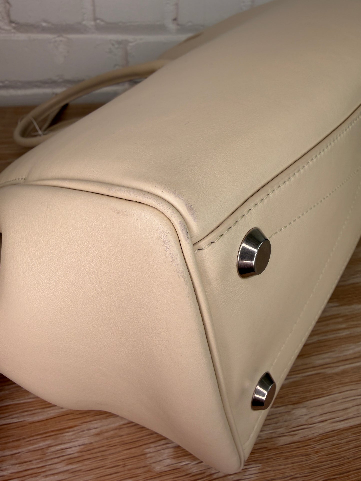 Balenciaga Smooth Calfskin Bel Air Bag Cream