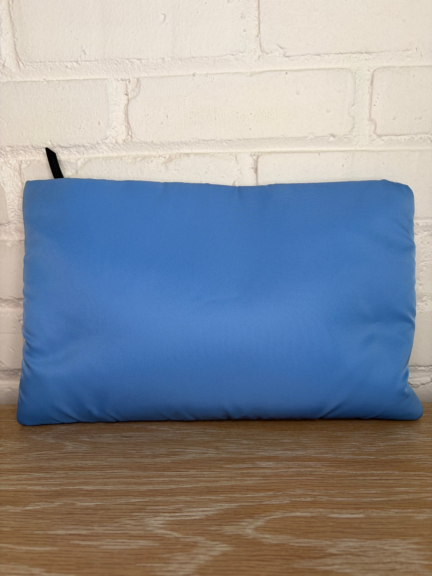 Prada Ressuto Nylon Clutch Blue