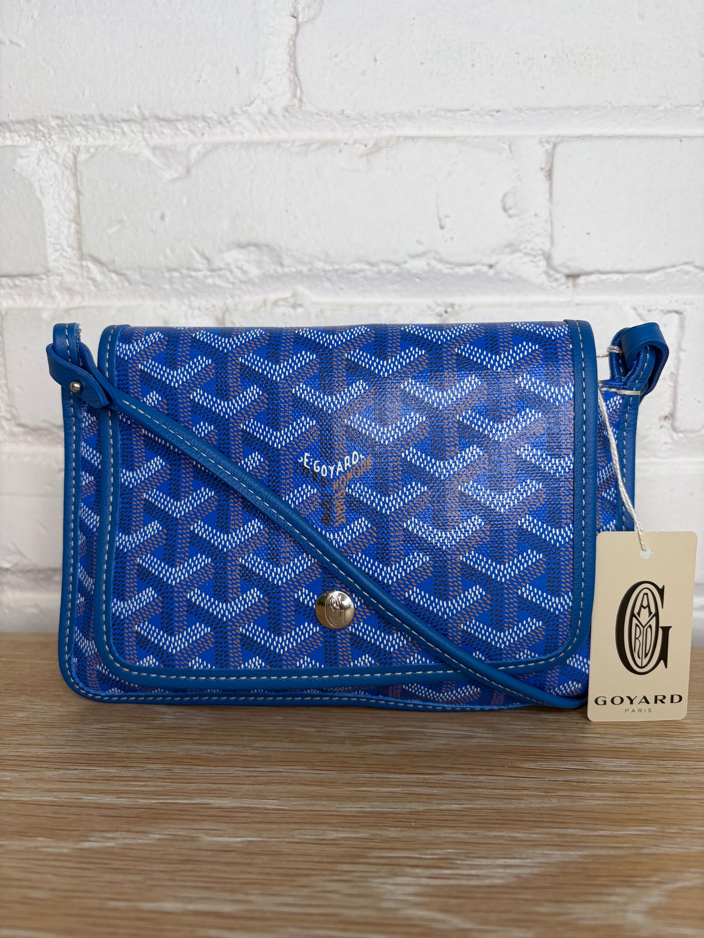 Goyard Goyardine Plumet Clutch Sky Blue