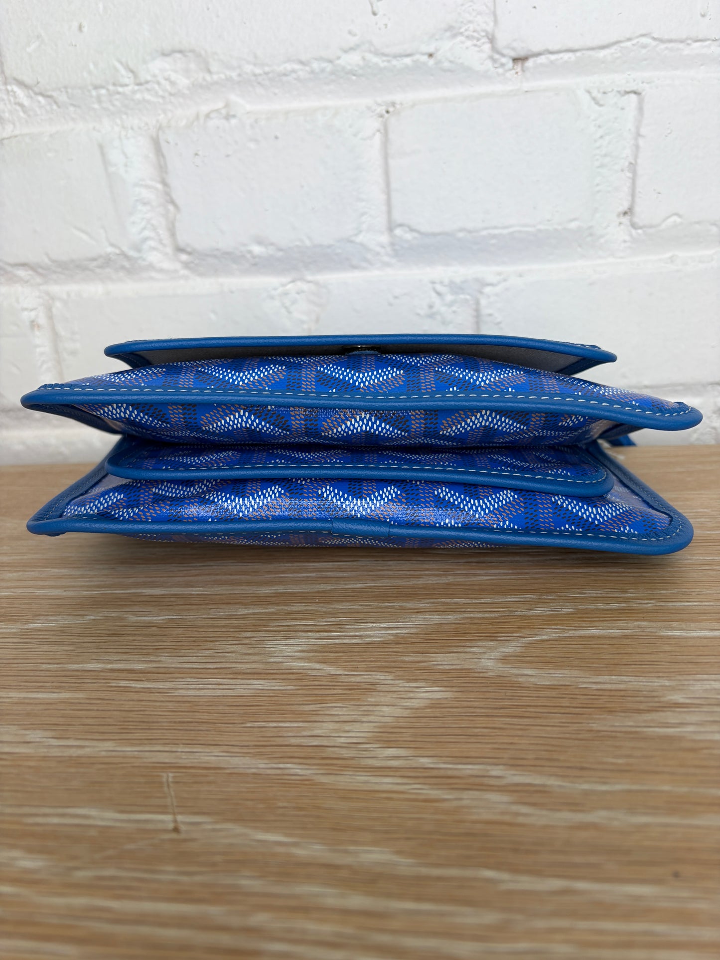 Goyard Goyardine Plumet Clutch Sky Blue