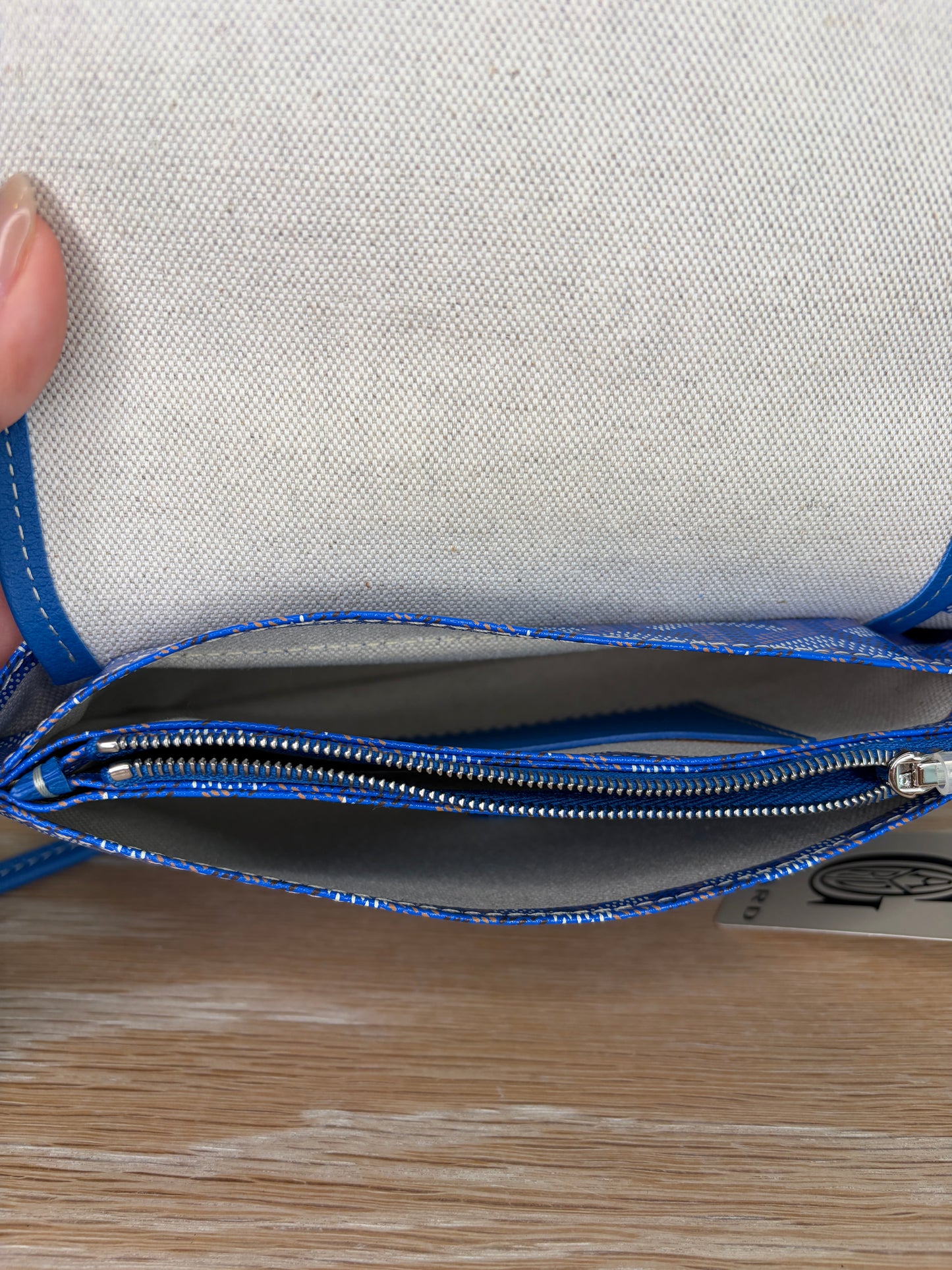 Goyard Goyardine Plumet Clutch Sky Blue