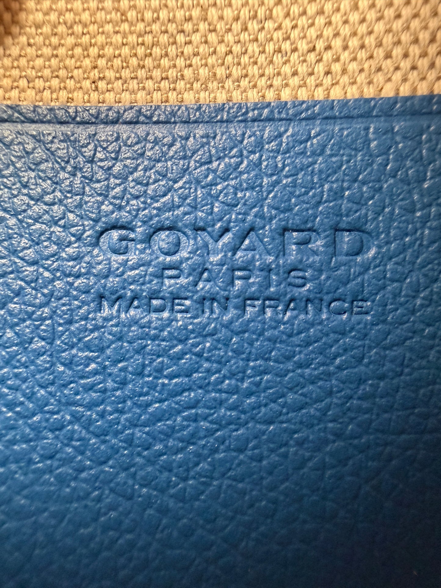 Goyard Goyardine Plumet Clutch Sky Blue