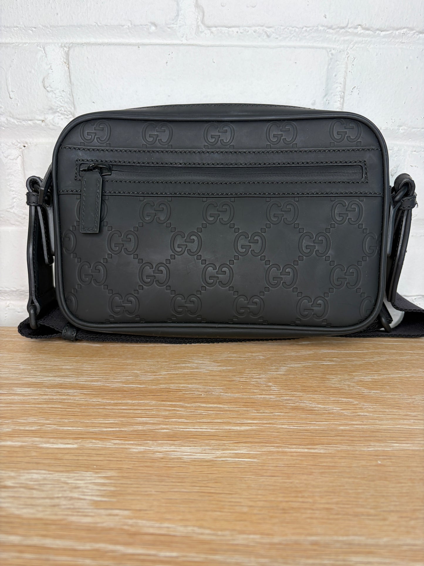 Gucci GG Emblem Small Crossbody Bag Black