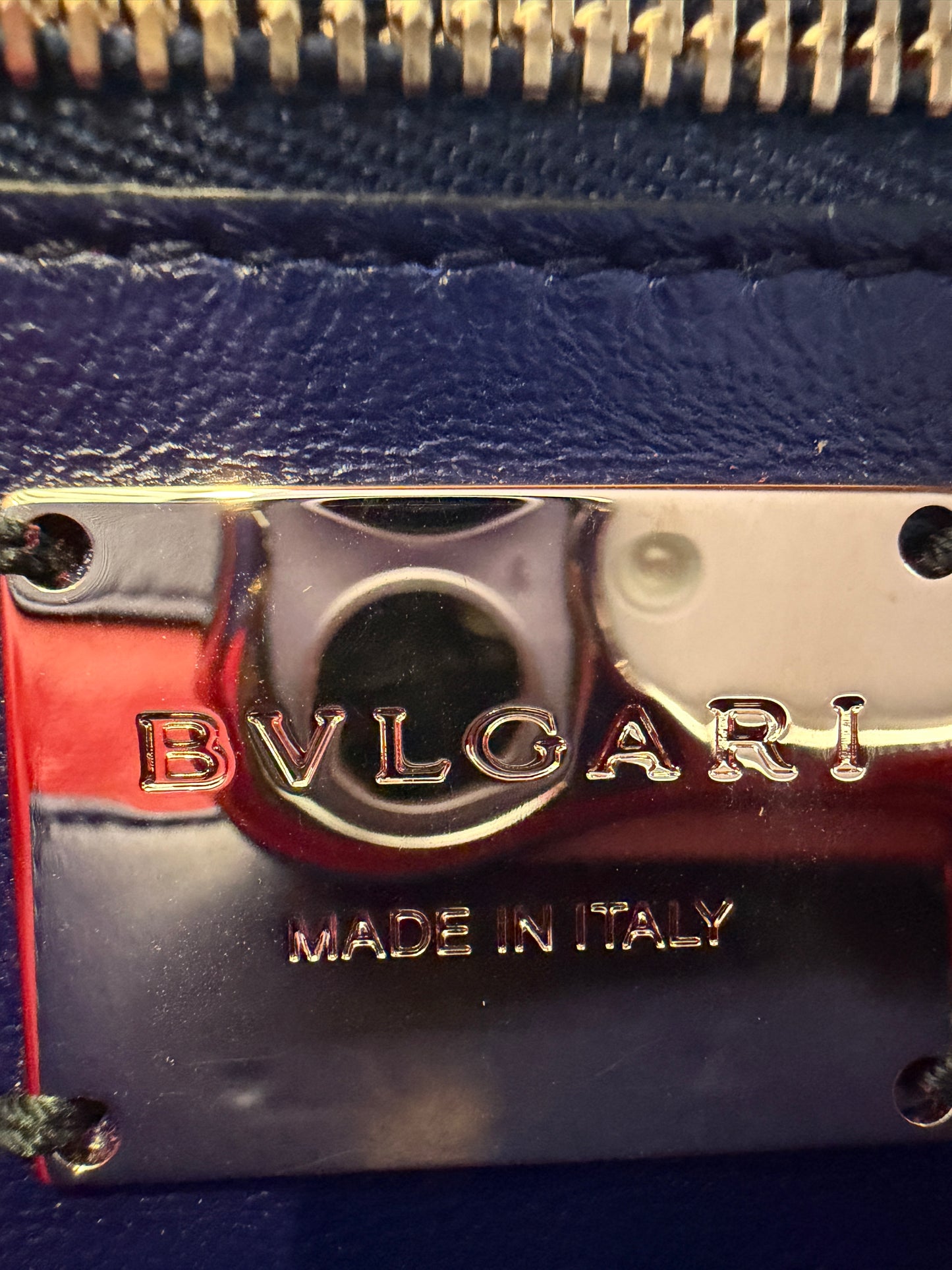 Bvlgari Serpenti Forever Shoulder Bag Blue Quilted  Calfskin