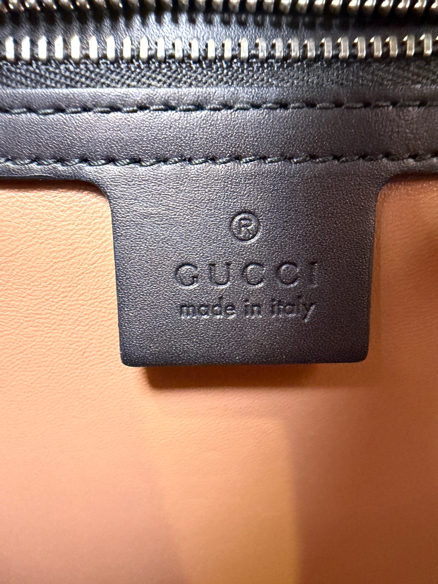 Gucci Black Calfskin Snakeskin Lilith Top Handle