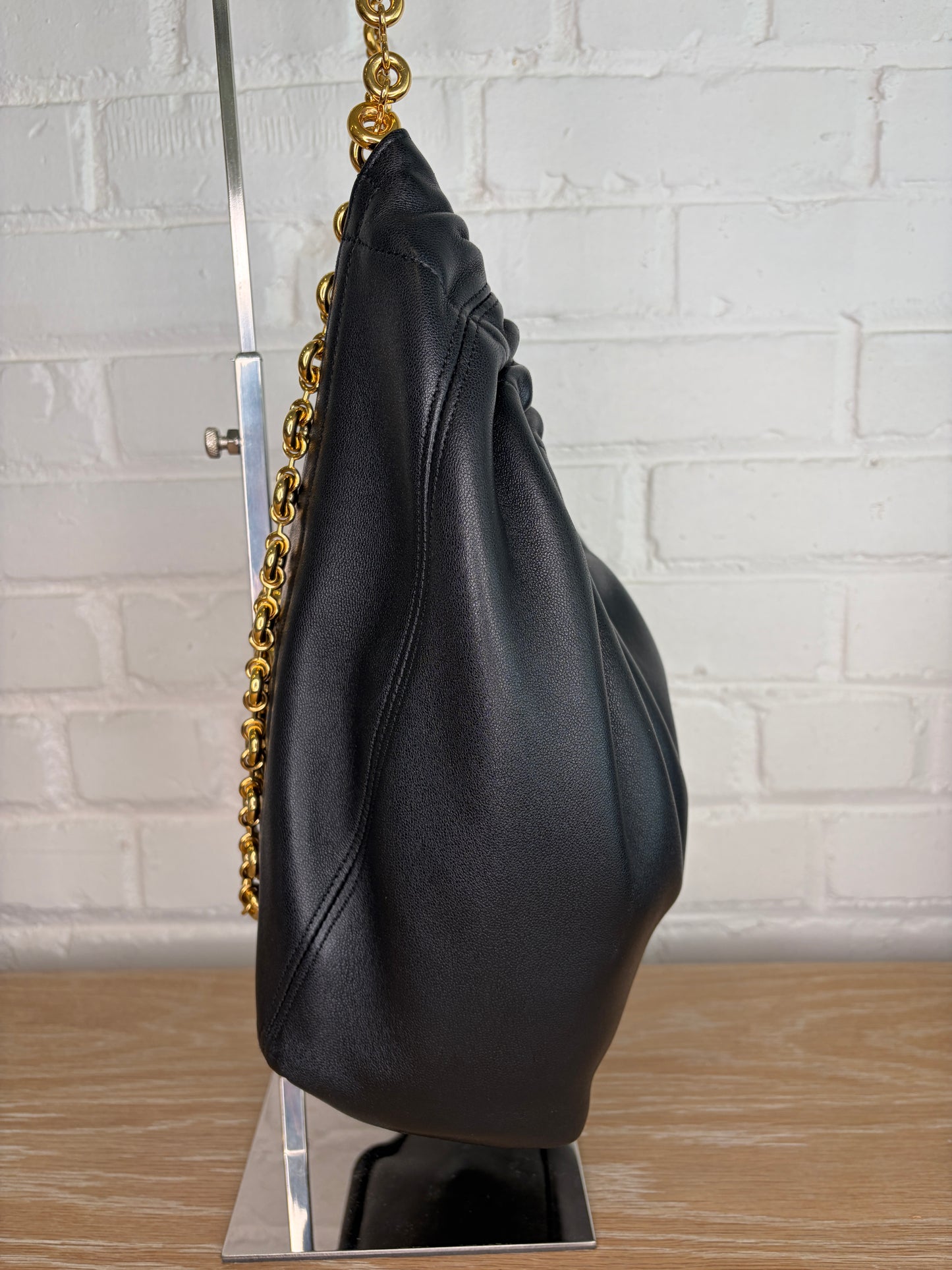 Loewe Squeeze Small Shoulder Bag Black Nappa Lambskin Leather