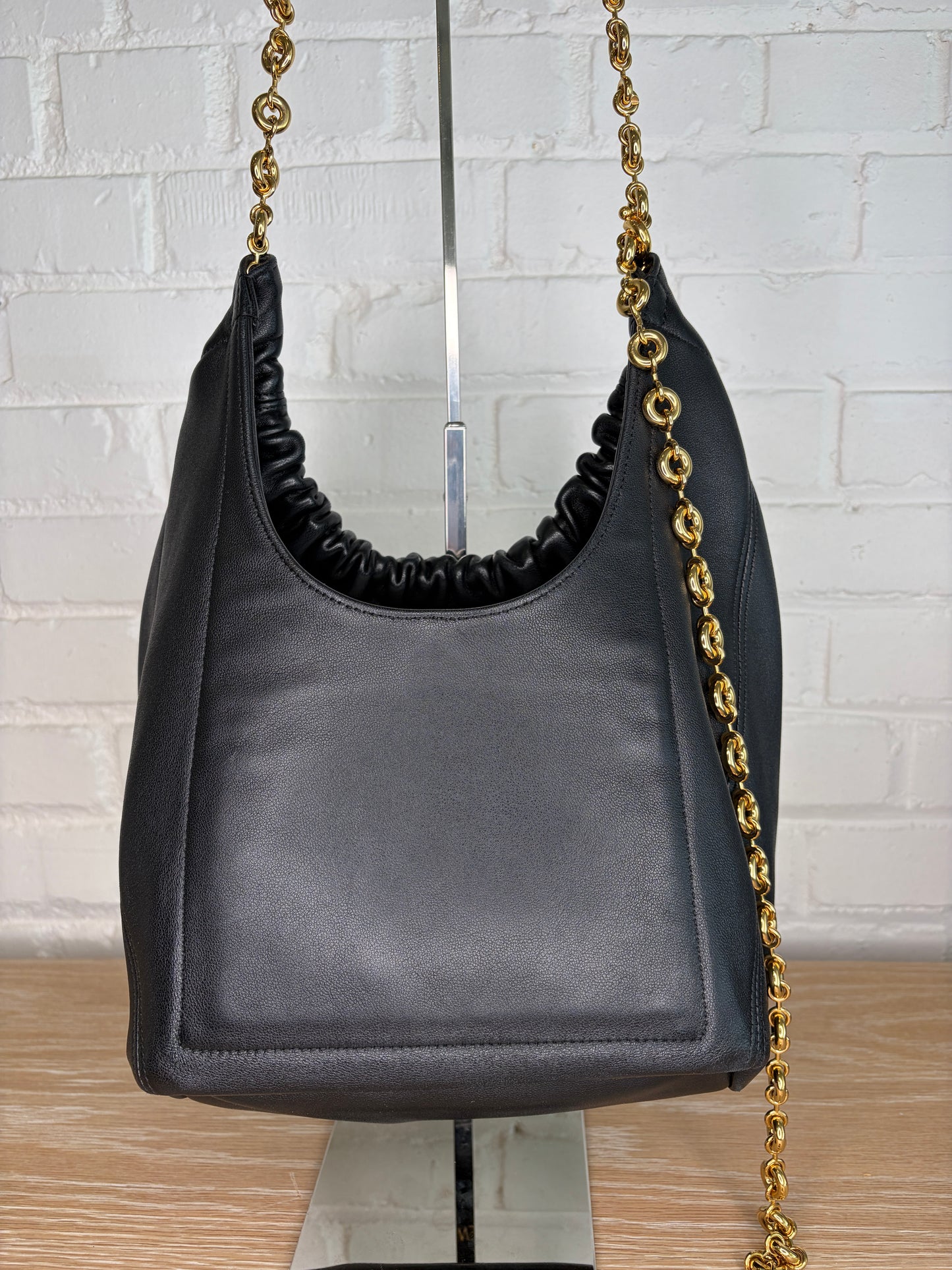 Loewe Squeeze Small Shoulder Bag Black Nappa Lambskin Leather
