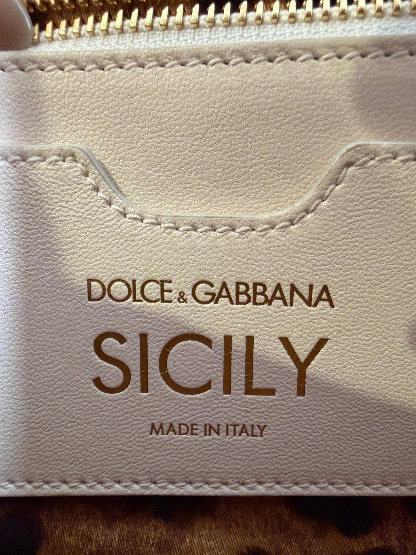 Dolce & Gabbana Medium White Crochet Raffia Sicily Handbag with Handkerchief