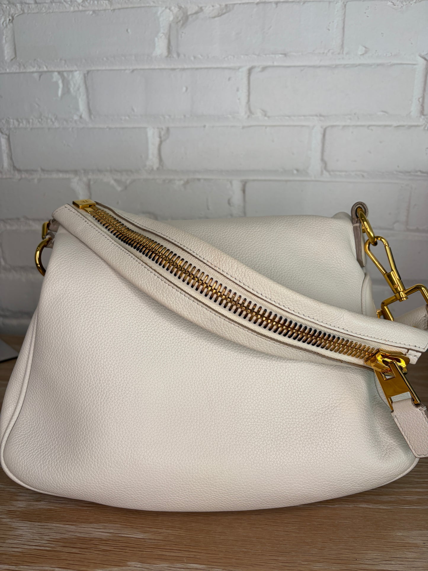 Tom Ford Jennifer Medium White Leather Bag