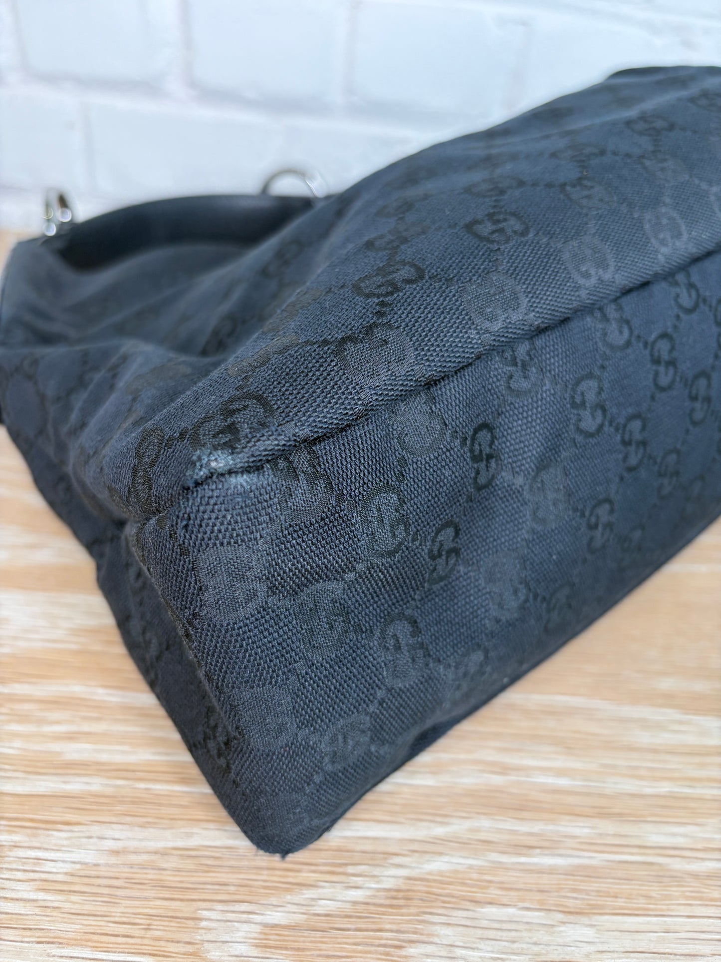 Gucci GG Canvas Horsebit Hobo Bag