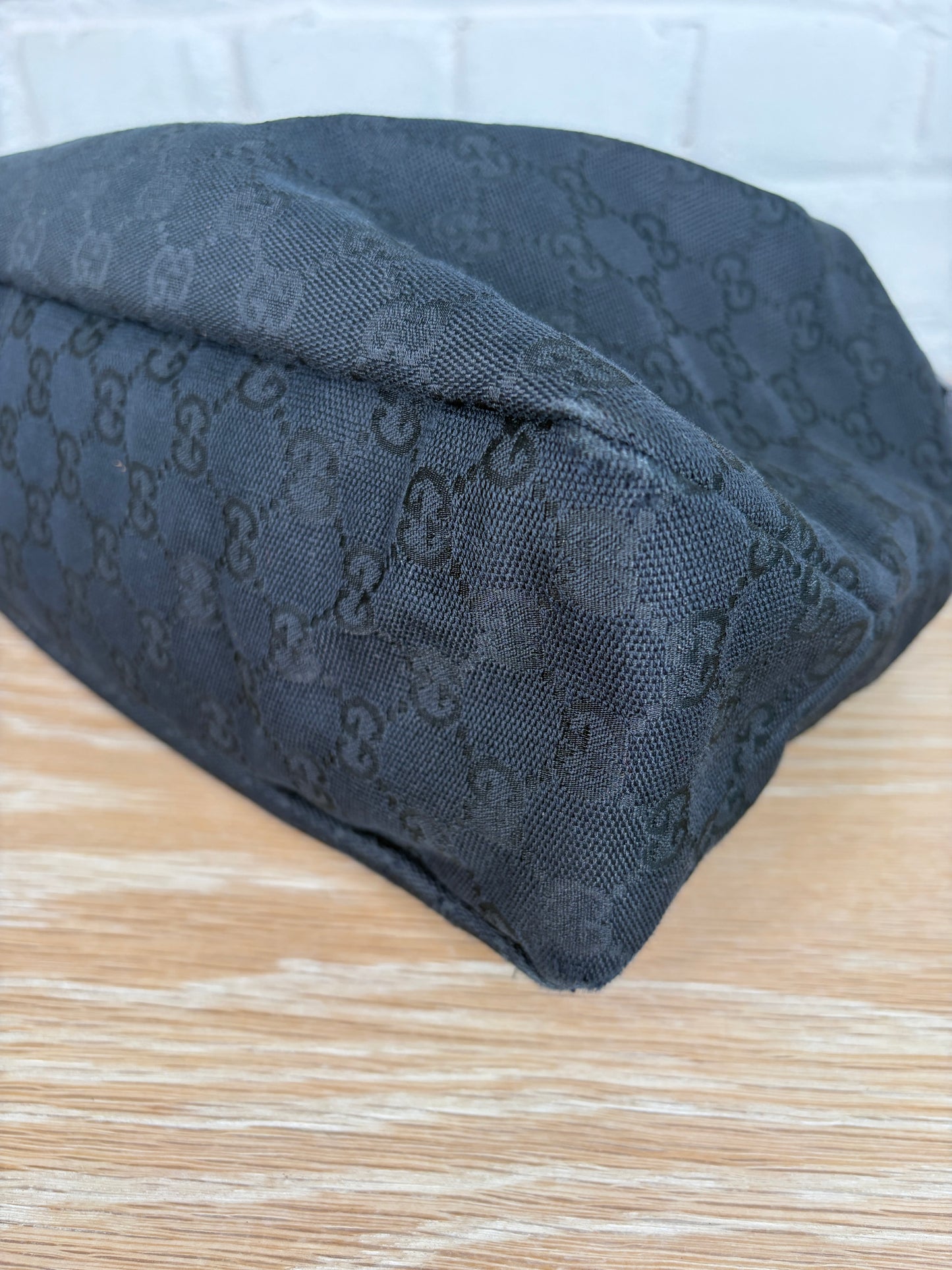 Gucci GG Canvas Horsebit Hobo Bag