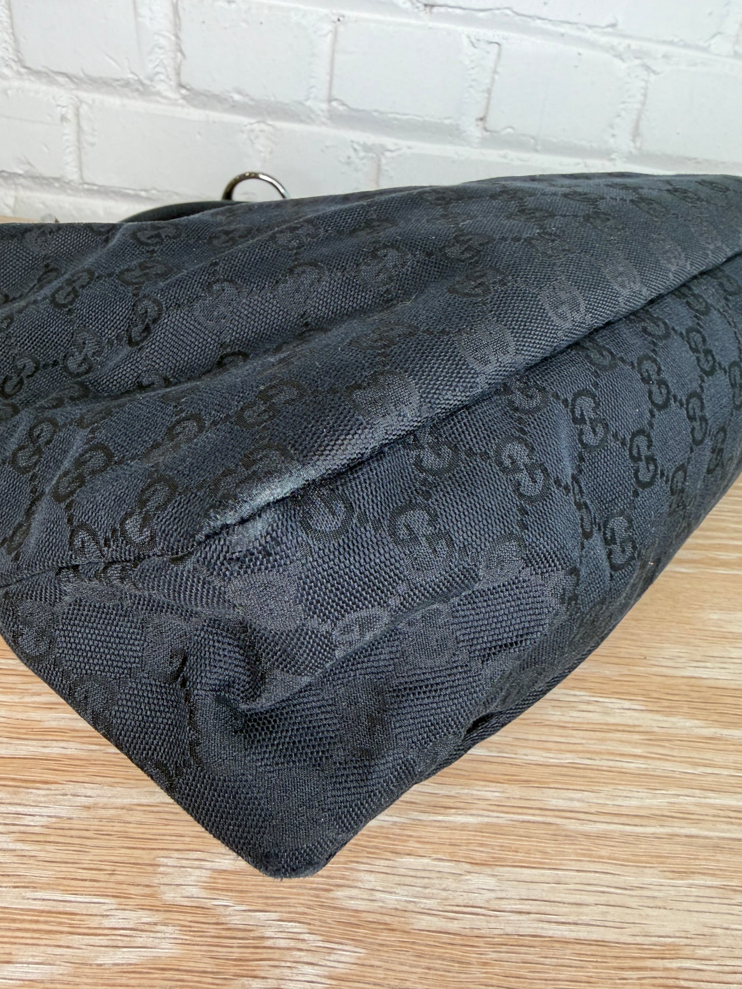 Gucci GG Canvas Horsebit Hobo Bag