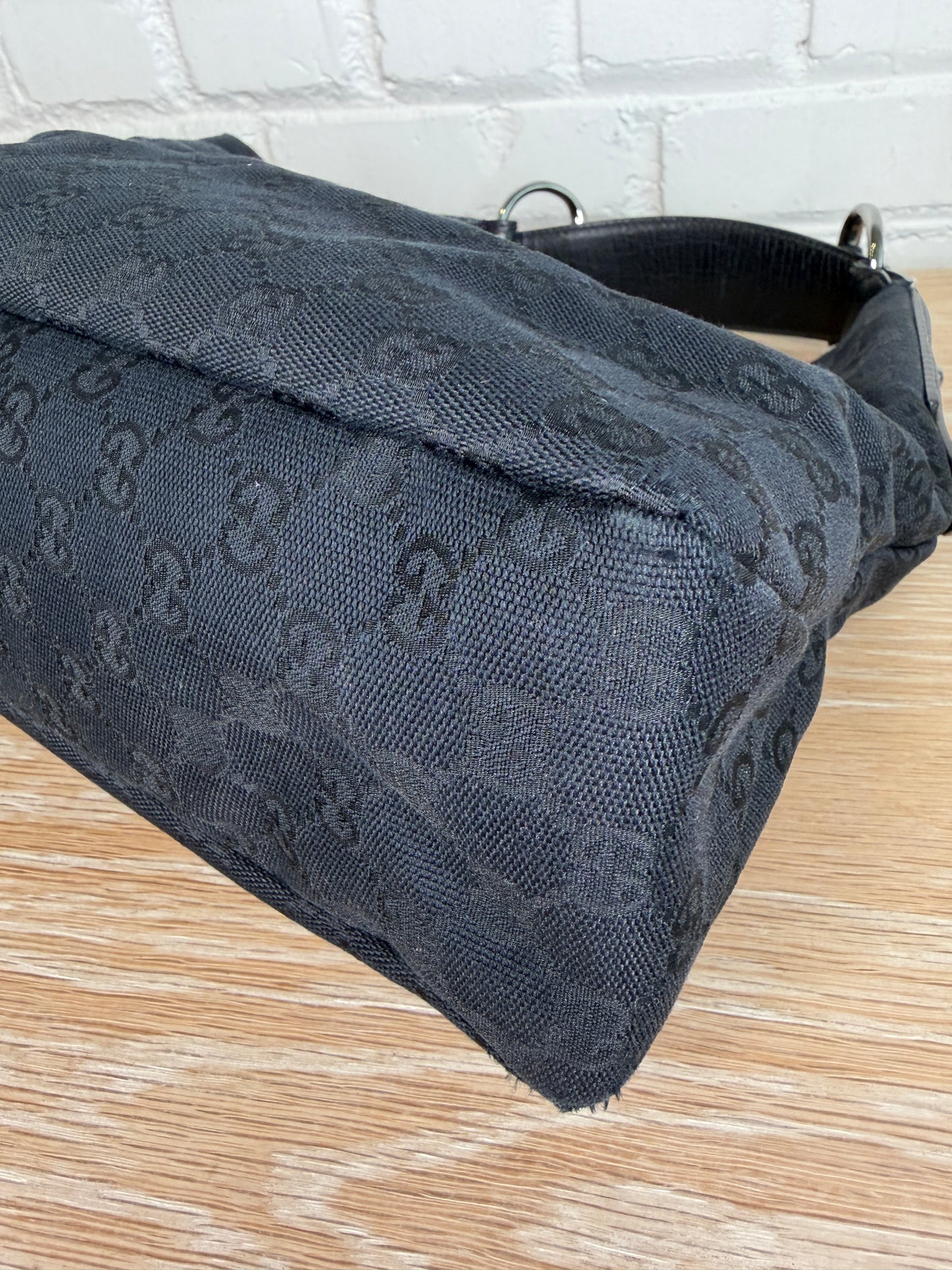 Gucci GG Canvas Horsebit Hobo Bag