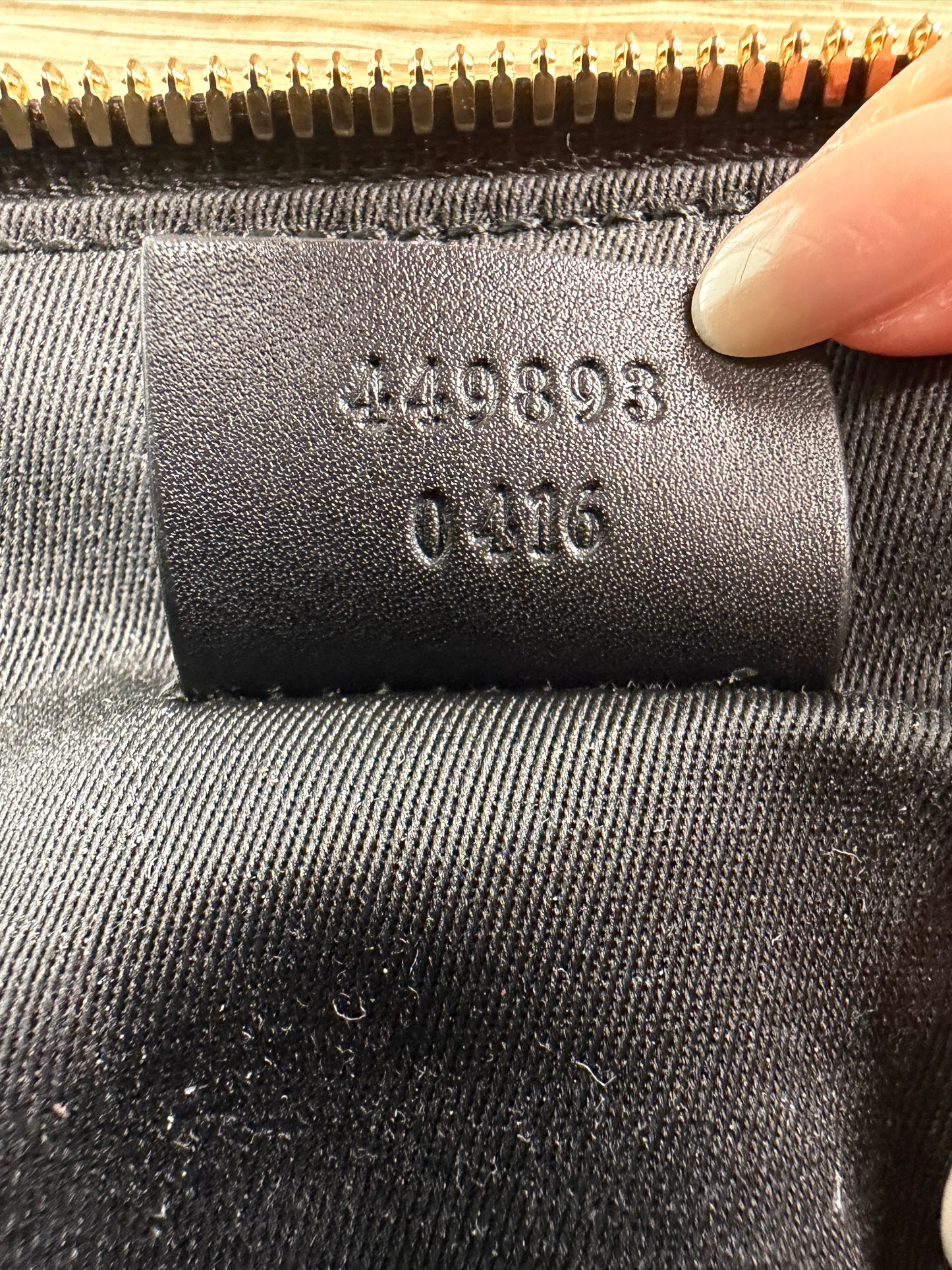 Gucci GG Micro Guccissima Cosmetic Pouch