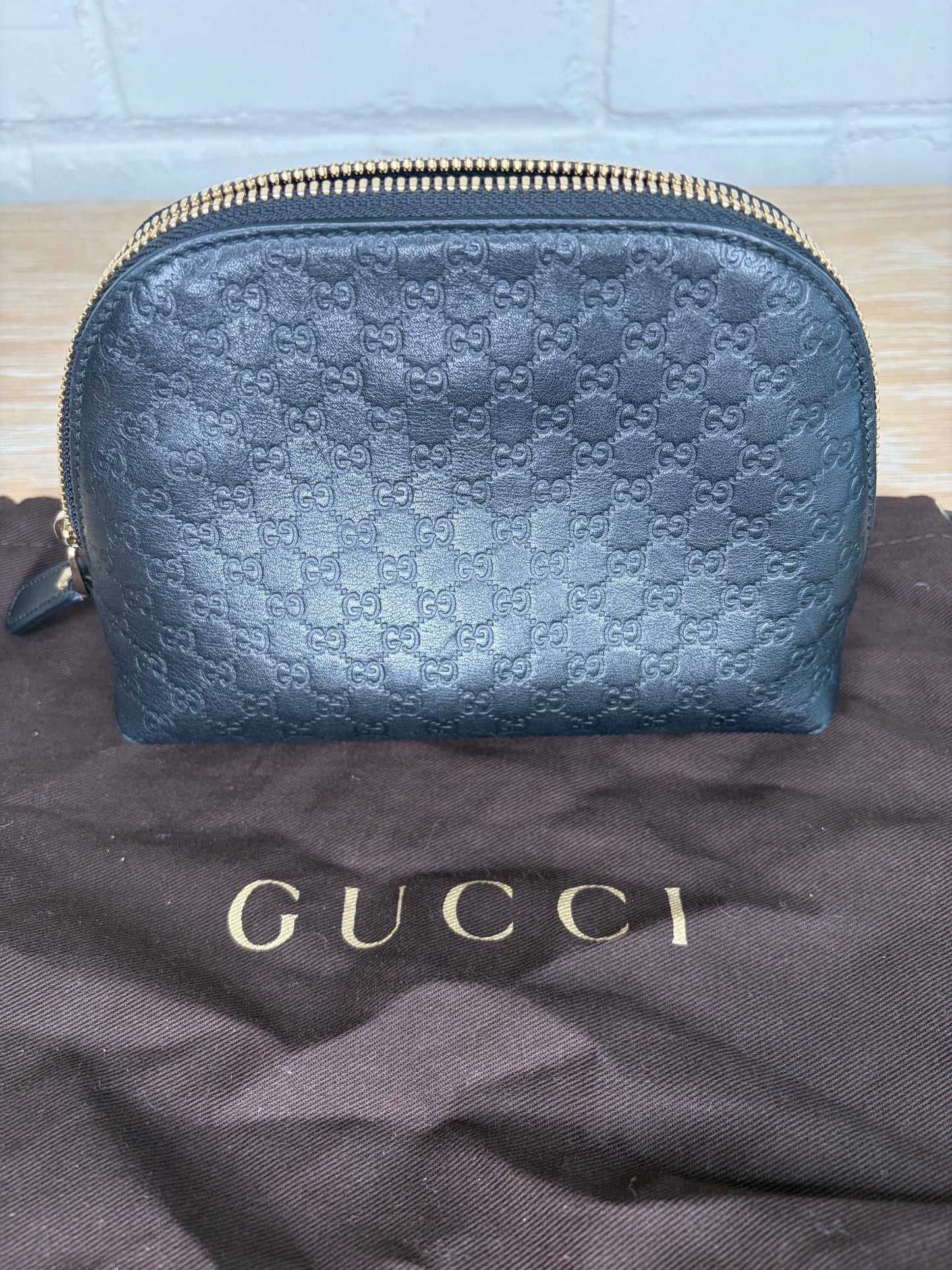 Gucci GG Micro Guccissima Cosmetic Pouch