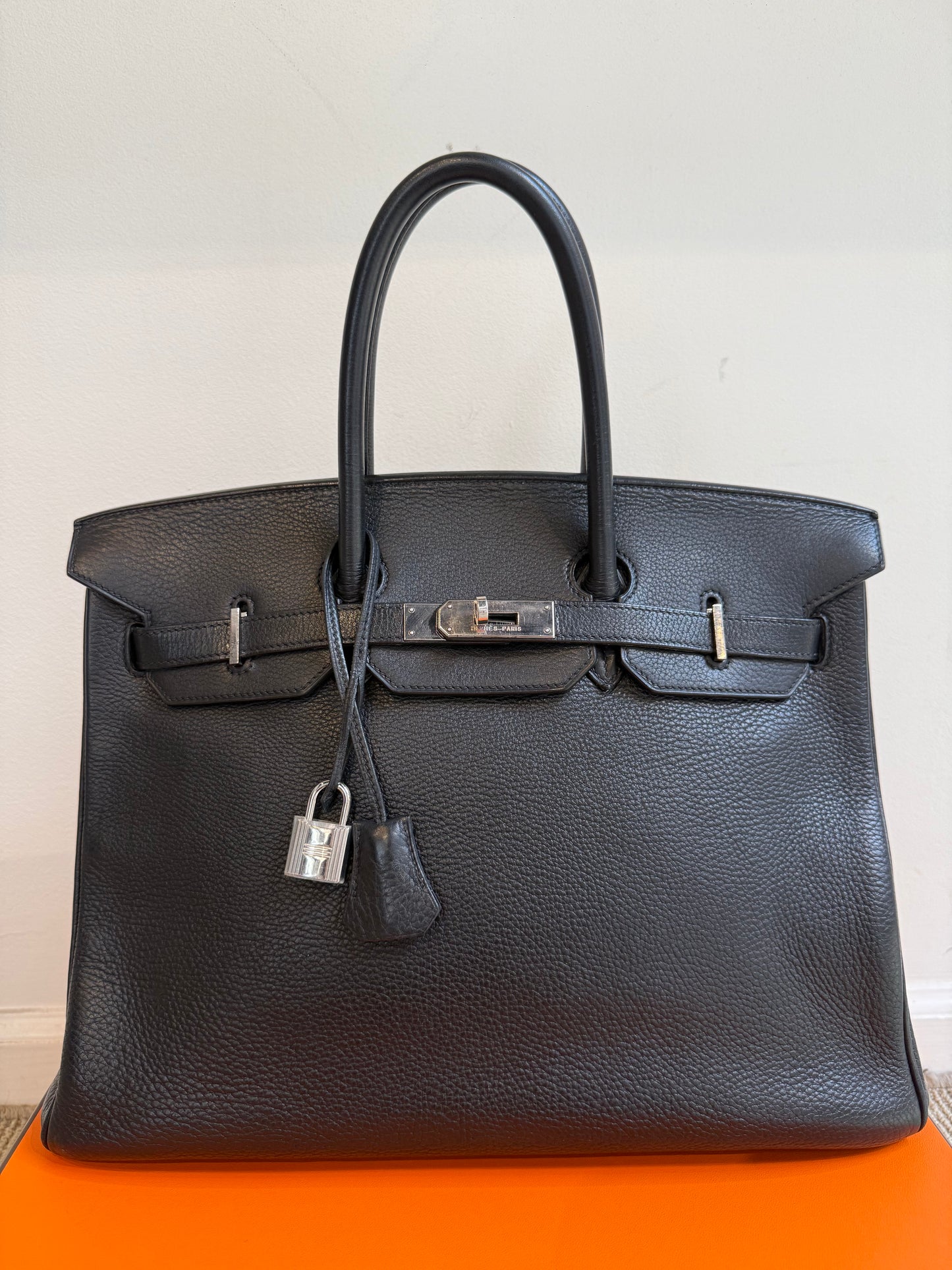 Hermes Birkin 30 Togo Leather Palladium Hardware