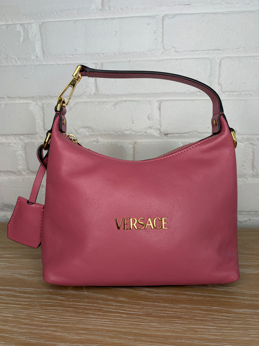 Versace Tag Hobo Bag Pink
