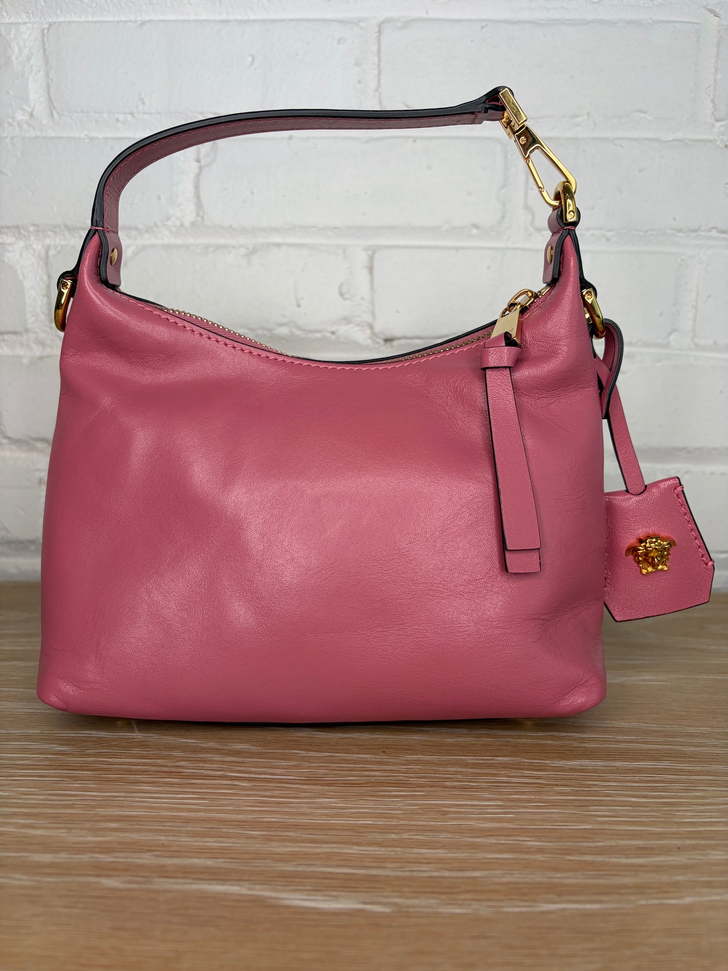 Versace Tag Hobo Bag Pink