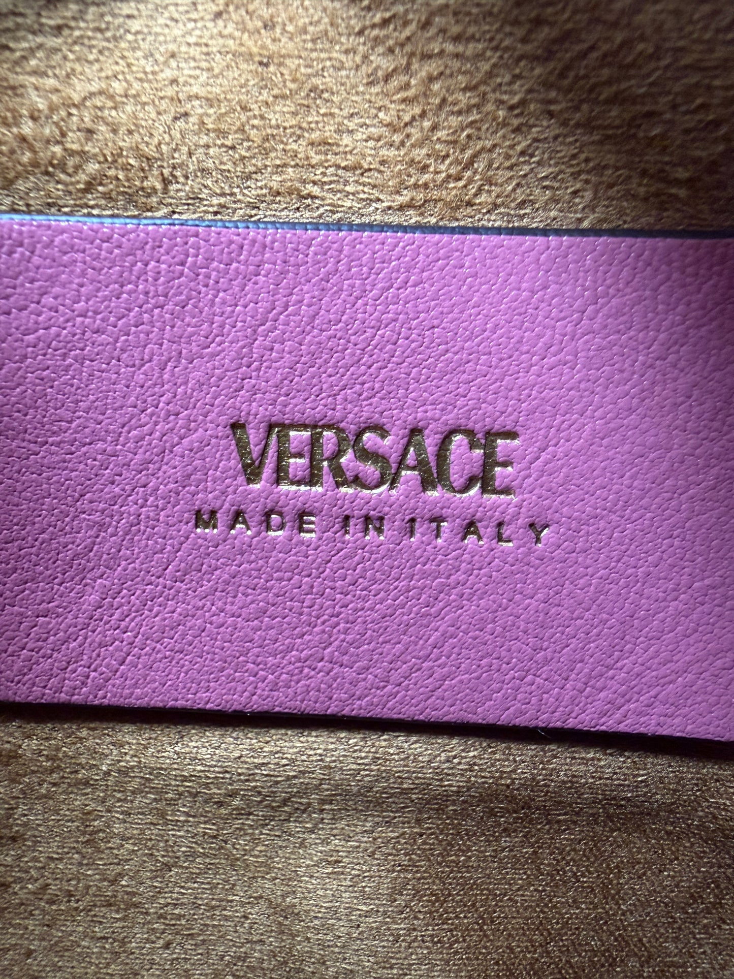 Versace Tag Hobo Bag Pink