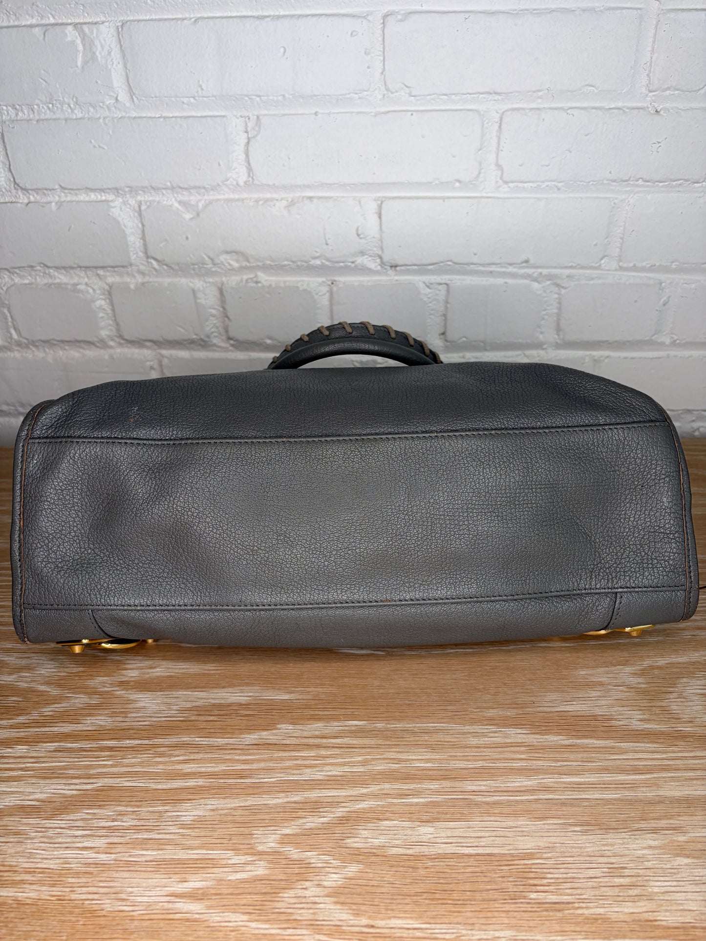 Balenciaga Chevre Classic Metallic Edge City Bag Grey