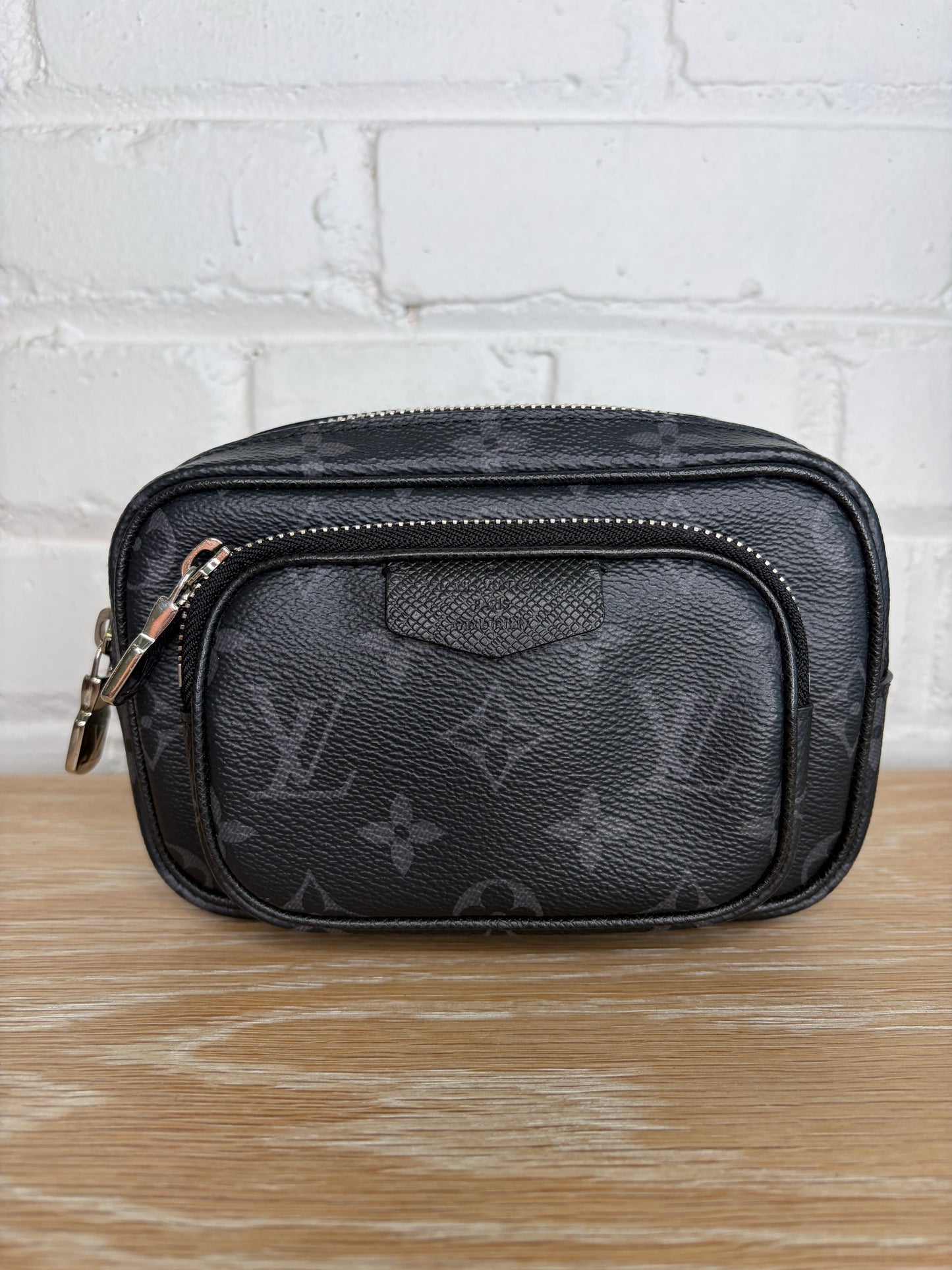 Louis Vuitton Taigrama Outdoor Pouch Monogram Eclipse Canvas and Taiga Leather