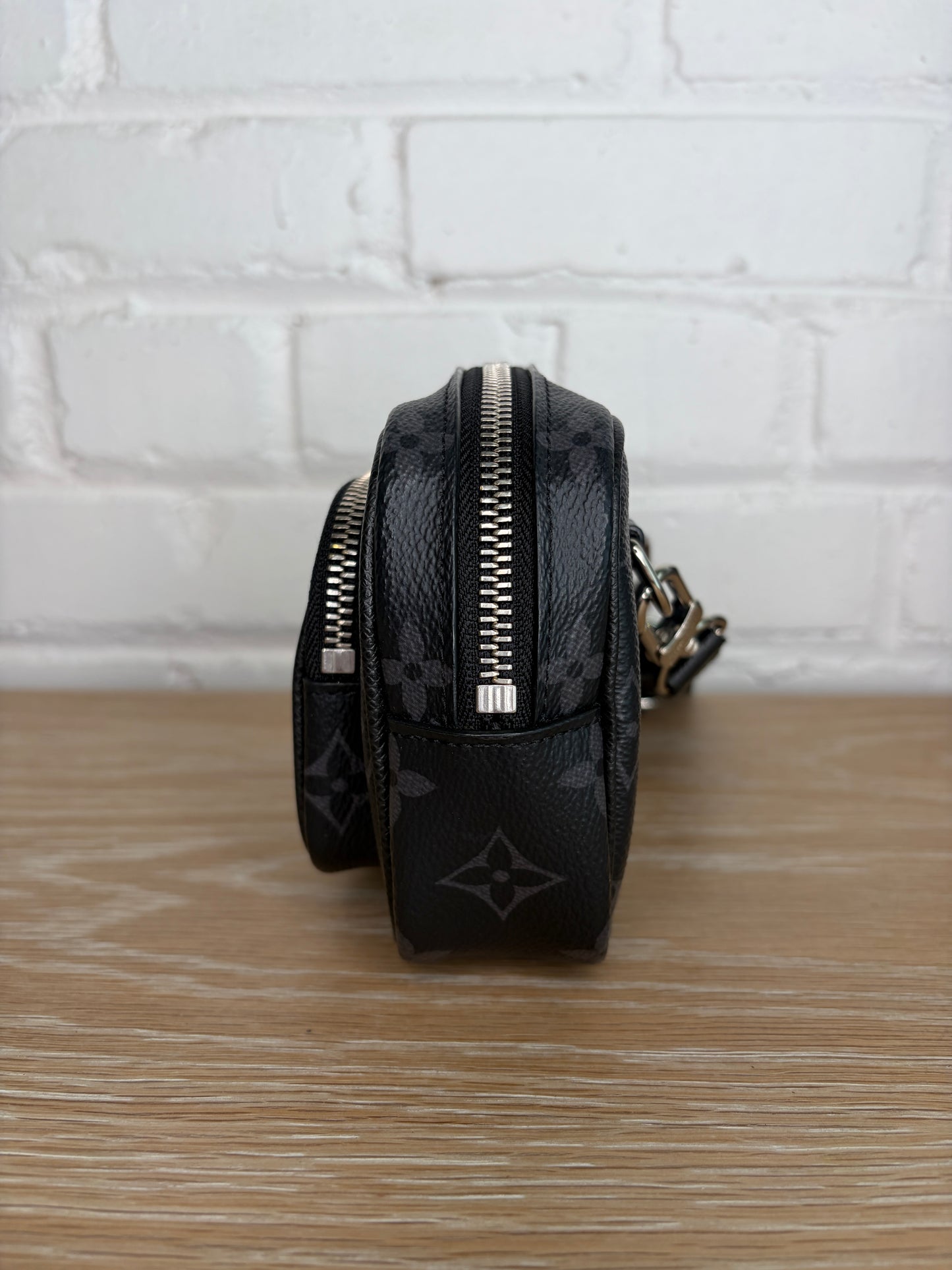 Louis Vuitton Taigrama Outdoor Pouch Monogram Eclipse Canvas and Taiga Leather