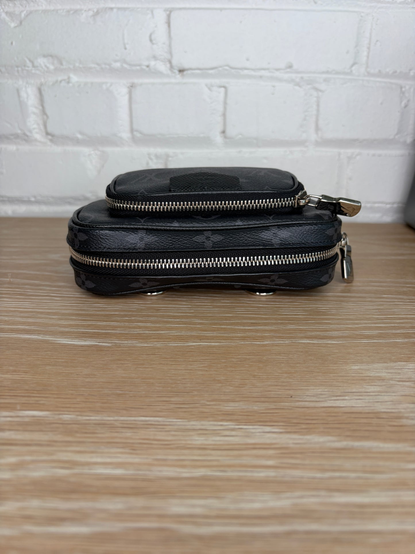 Louis Vuitton Taigrama Outdoor Pouch Monogram Eclipse Canvas and Taiga Leather