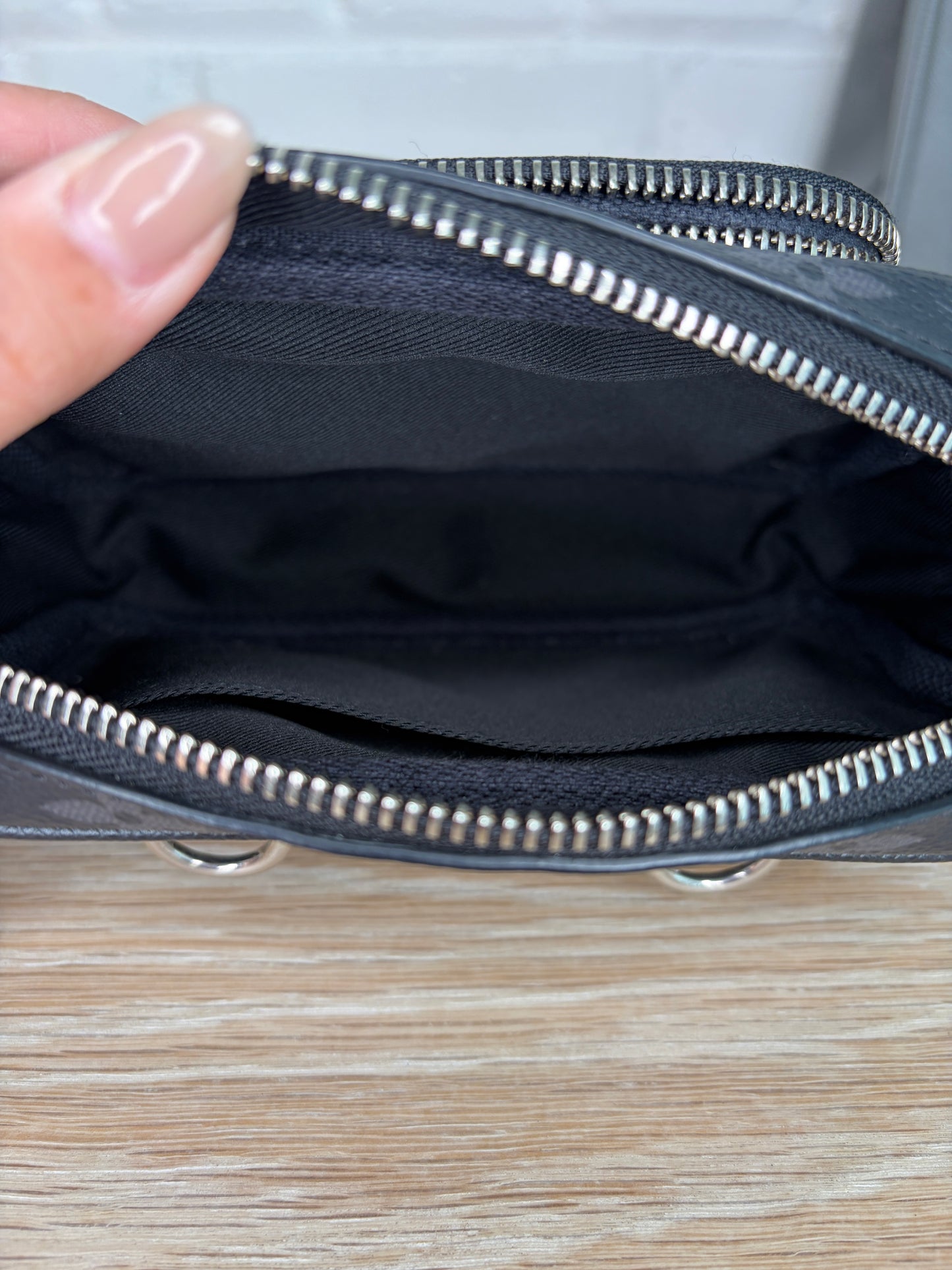 Louis Vuitton Taigrama Outdoor Pouch Monogram Eclipse Canvas and Taiga Leather