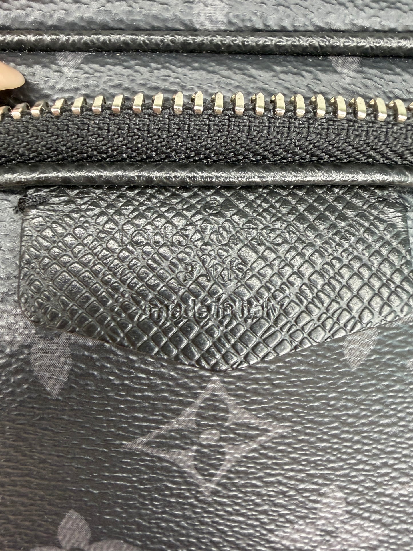 Louis Vuitton Taigrama Outdoor Pouch Monogram Eclipse Canvas and Taiga Leather